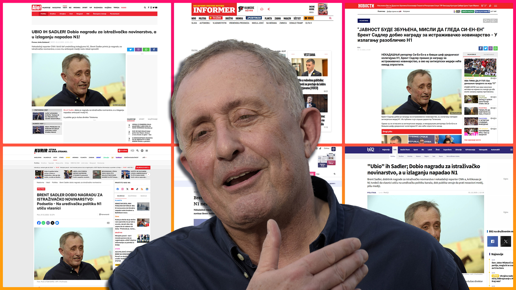 Brent Sadler  i prorežimski mediji