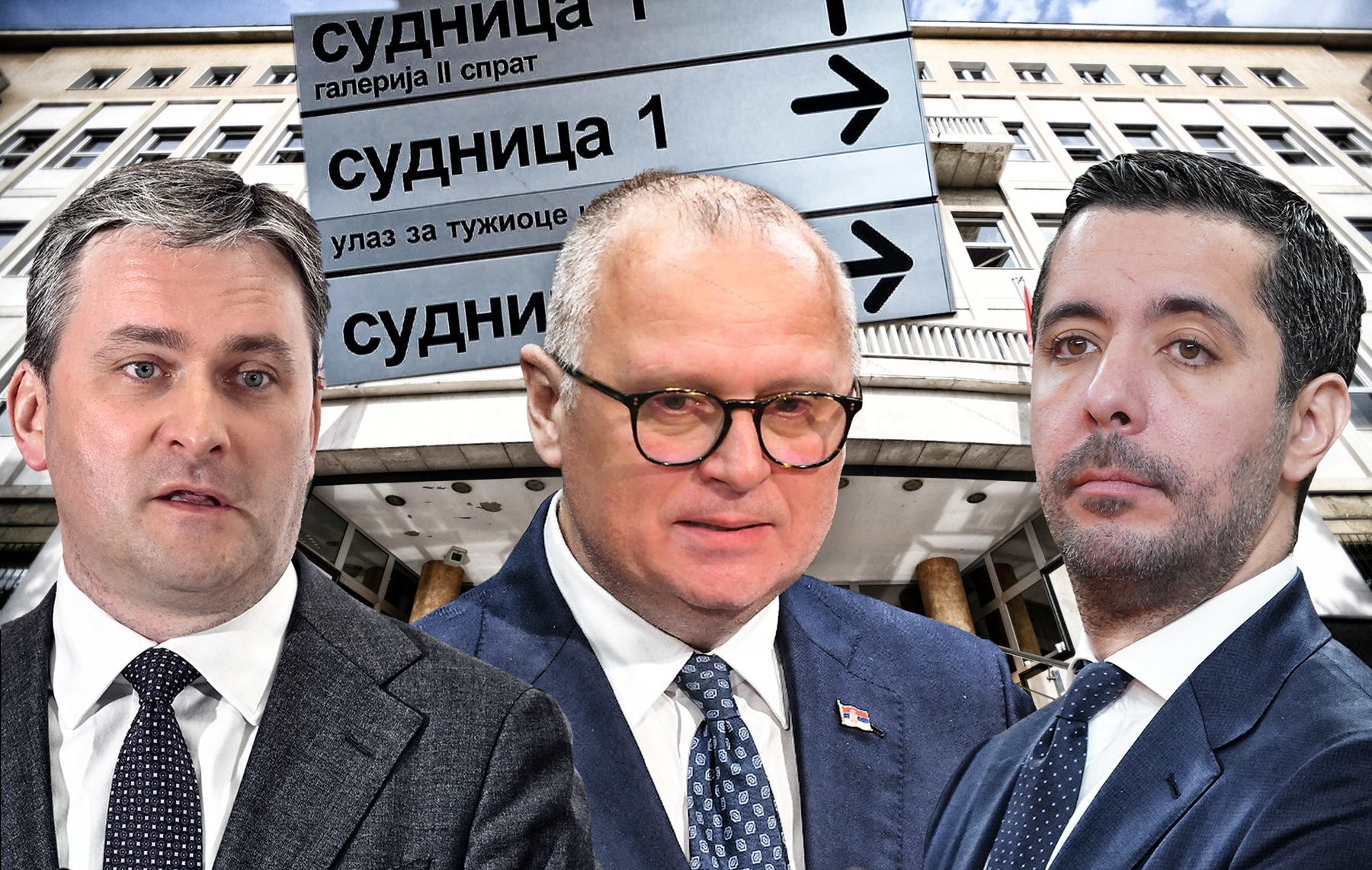 Nikola Selaković, Goran Vesić i Toma Mona  specijalni sud