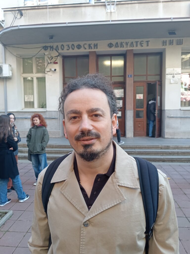 Univerzitet u Nišu, Niš, Profesor Nemanja Krstić Foto: Privatna arhiva