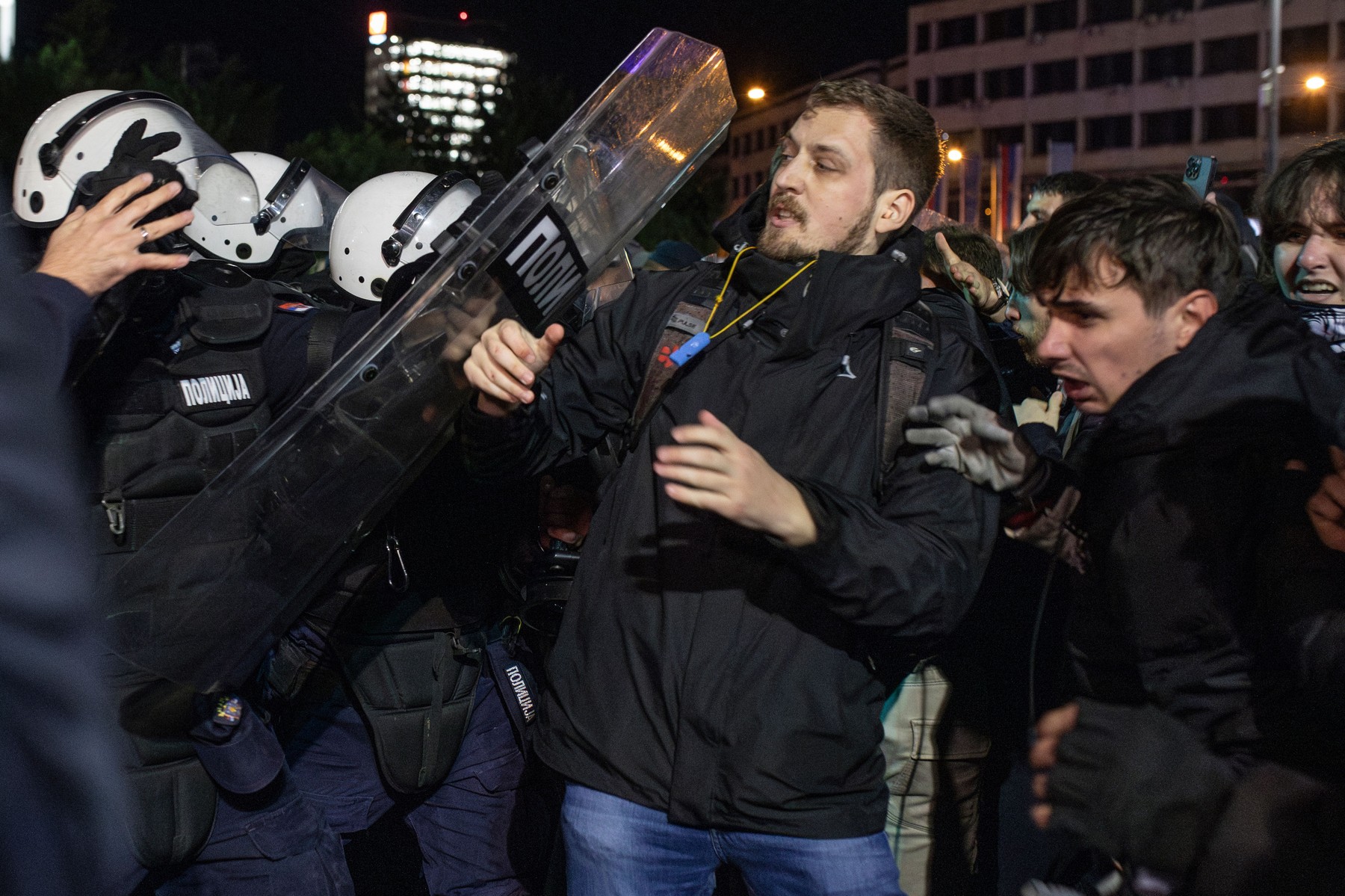 Tow Truck Transporting Jacimovic's Bus, Novi Sad, Serbia - 17 Nov 2025