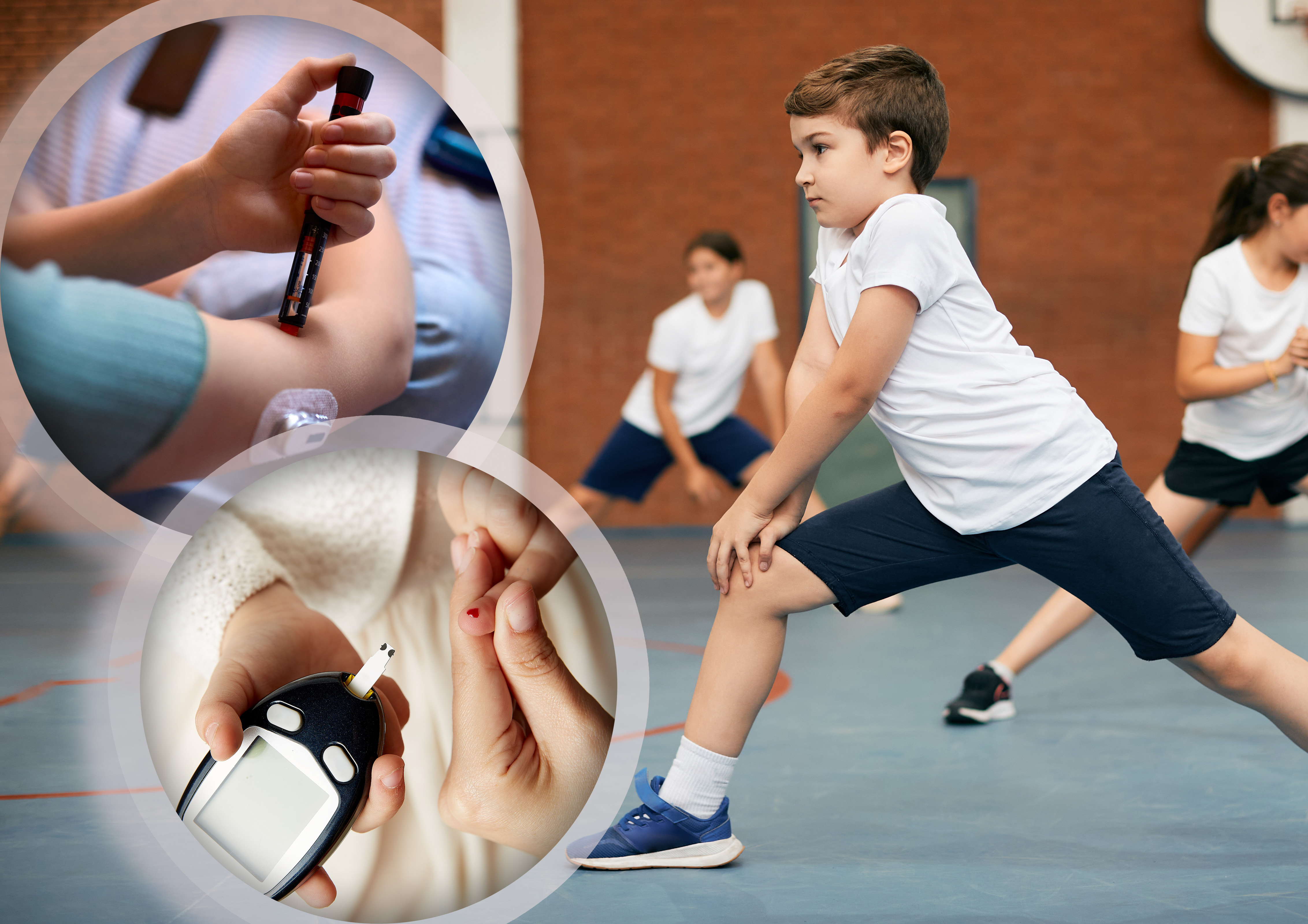 kaver: OŠ "Vasa Čarapić" u Pinosavi (ako nađete) i u kružić dete sa dijabetesom (ako nema škole, stavite pokrivalicu za čas fizičkog u sali ili dvorištu svj.)