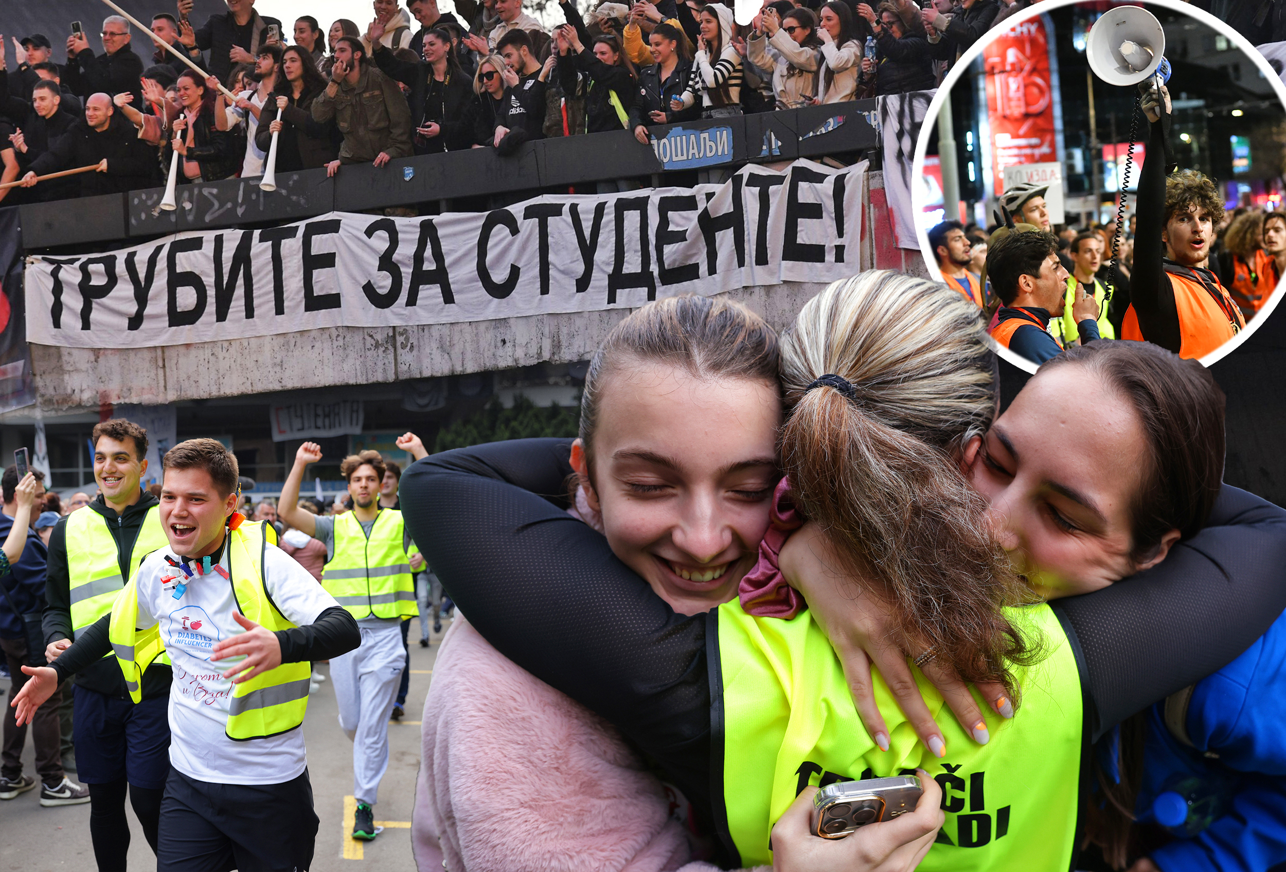 Serbian university students start ultramarathon to Brussels