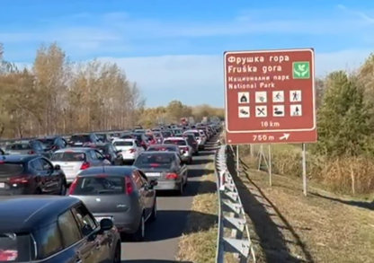 gužva ka Novom Sadu