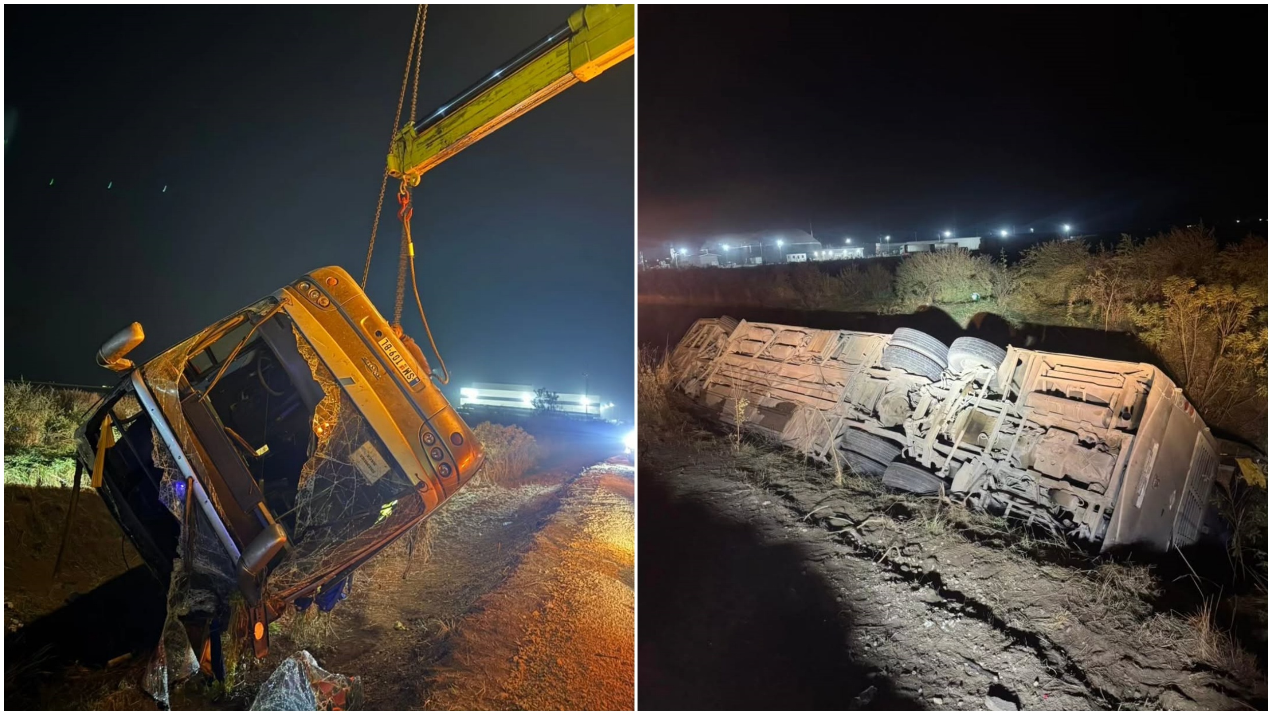 Sremska Mitrovica, saobraćajna nesreća, nezgoda, izvlačenje autobusa, kombo Foto: Instagram/192_rs
Fotografije tražila Tanja Milovanović
