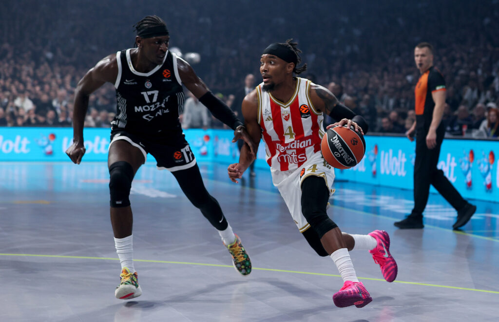 during Partizan v Crvena Zvezda basketball match of Euroleague 2025/2026 round 15 on December 12. 2025. in Belgrade, Serbia.
(photo by Luka Milosavljevic/STARSPORT ©)