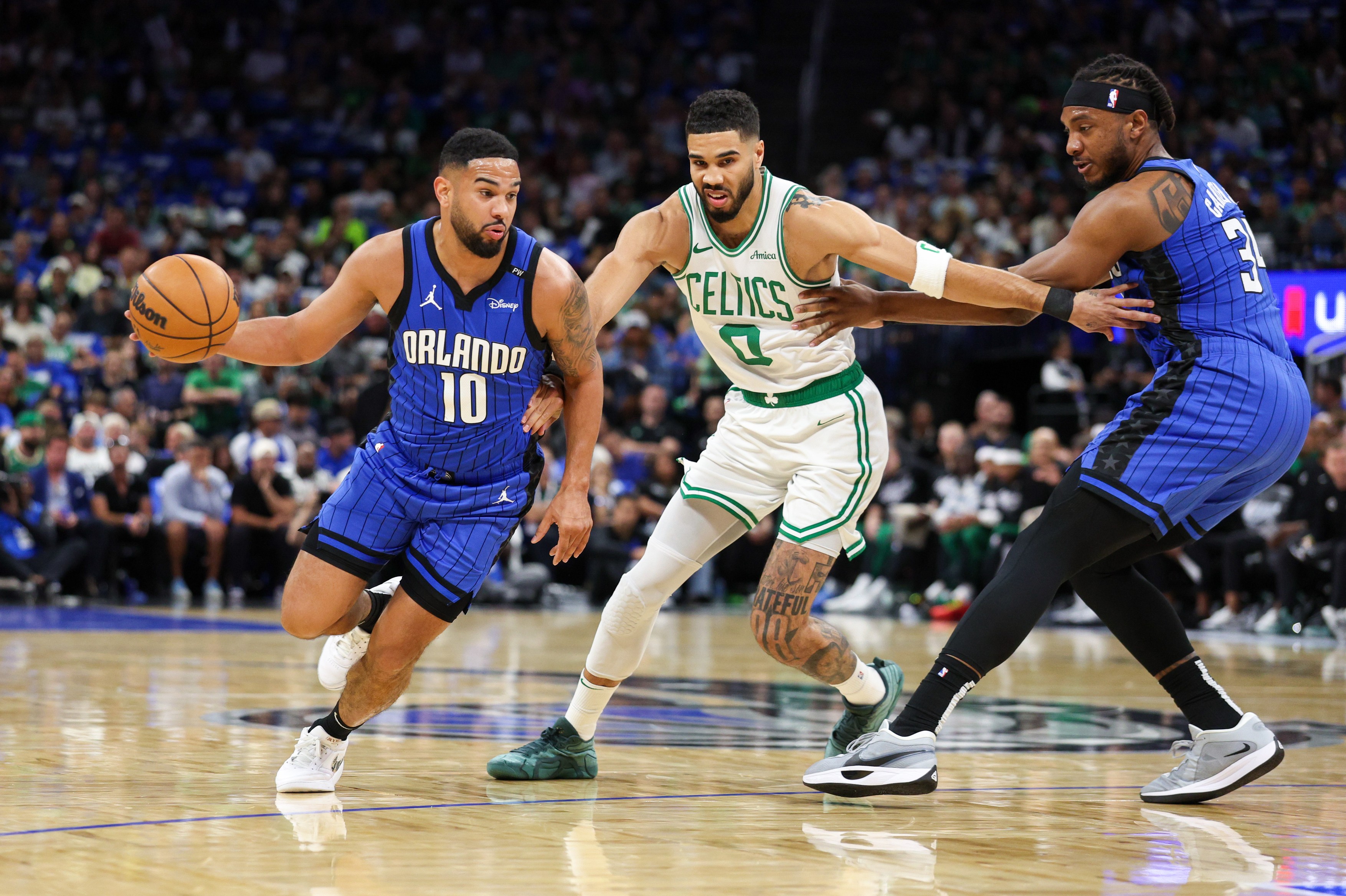 NBA: Playoffs-Boston Celtics at Orlando Magic