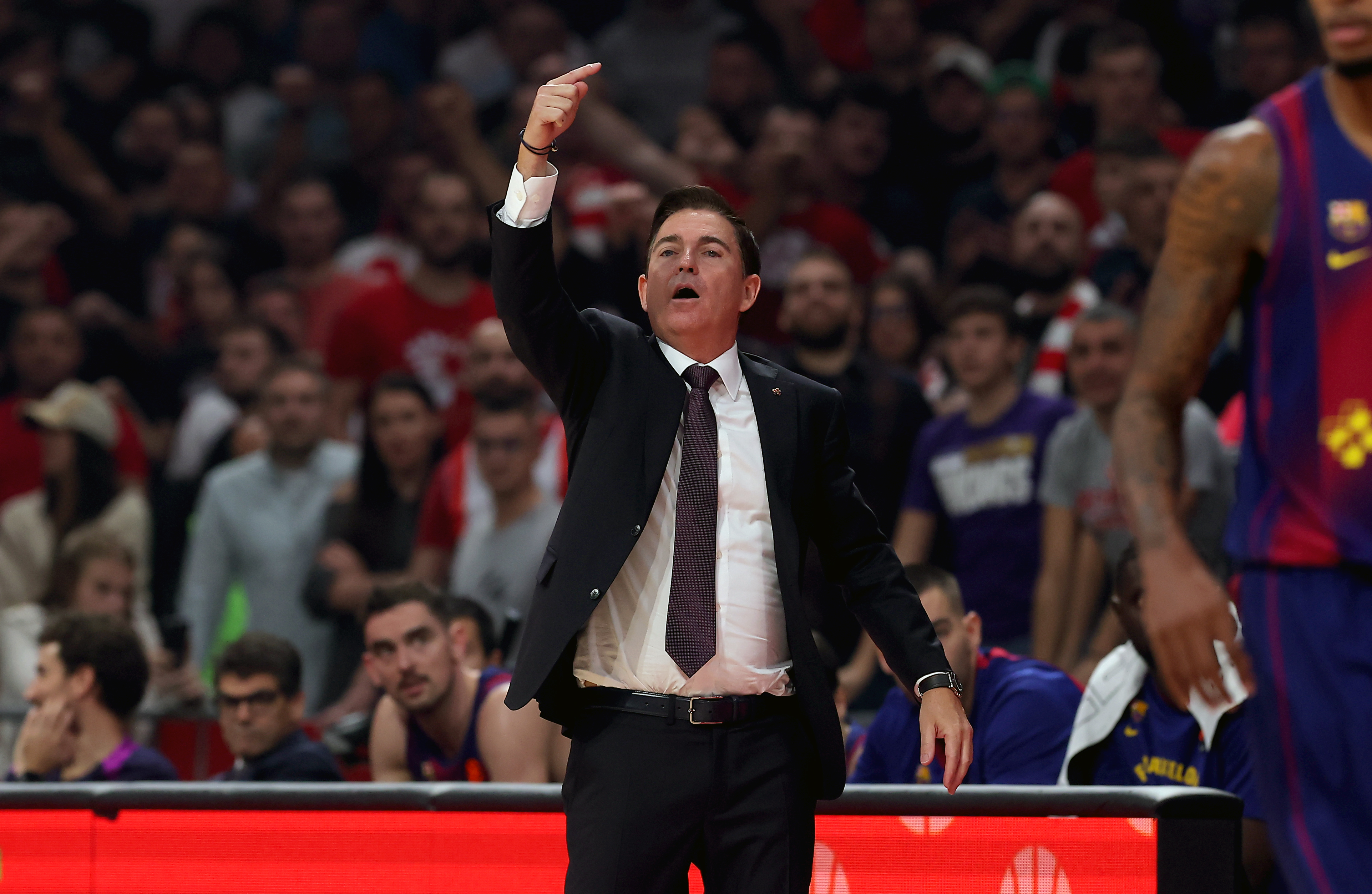 Belgrade, Serbia. 5th Dec, 2025. Crvena Zvezda's during Euroleague basketball match between Crvena Zvezda (Red Star) and Barcelona on December 5. 2025. in Belgrade, Serbia.
(photo by Pedja Milosavljevic/STARSPORT ©)