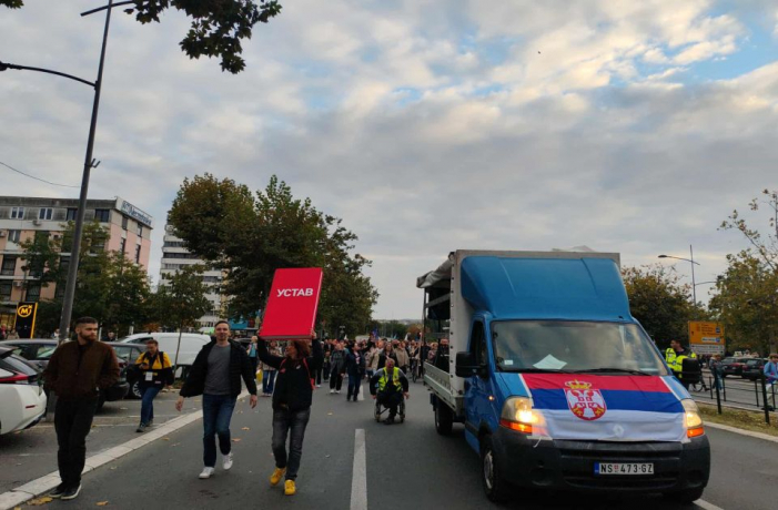 Novi Sad 18.10.2025. Marš slobode u Novom Sadu Foto: 021.rs