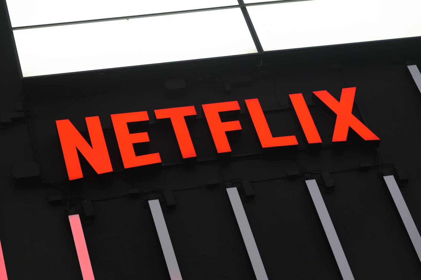 The Netflix Inc signage is pictured on a building in Warsaw, Poland, on December 10, 2025.
Daily Life And Economy In Warsaw, Poland - 10 Dec 2025,Image: 1058252132, License: Rights-managed, Restrictions: , Model Release: no, Credit line: