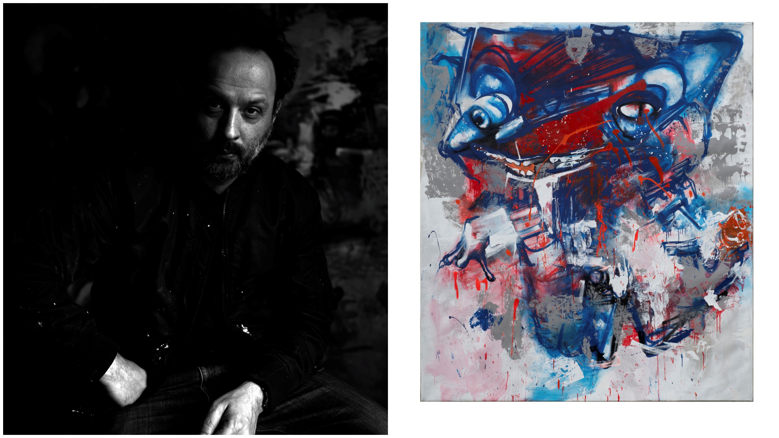 Nemanja Mate Đorđević, slikar, kombo Foto: Zoran Jovanović Mačak