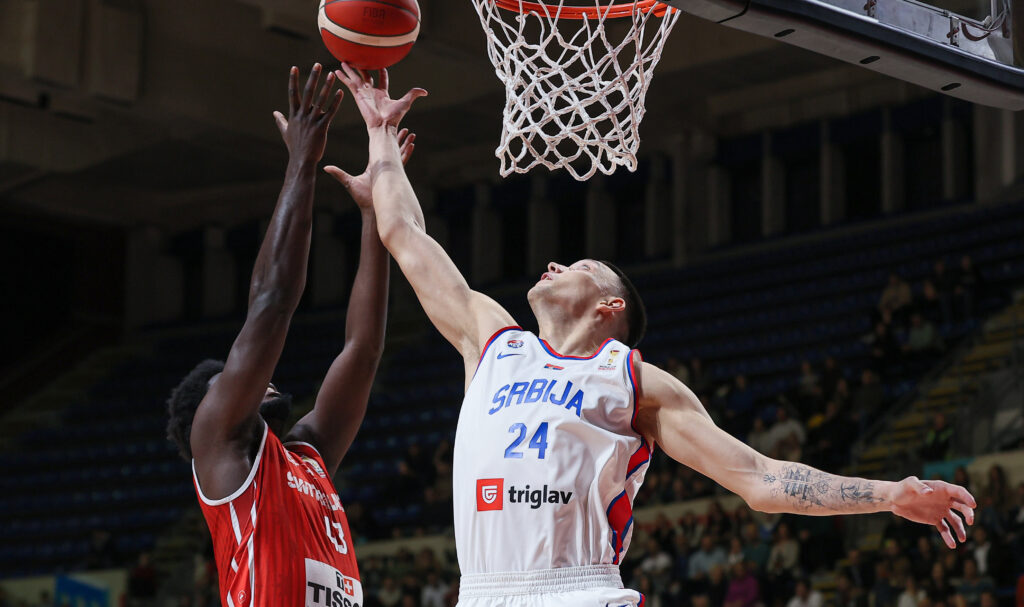 during Serbia v Switzerland basketball match FIBA Basketball World Cup 2027 European Qualifiers group C in Belgrade, Serbia on 27. November 2025
(photo by Luka Milosavljevic/STARSPORT ©)