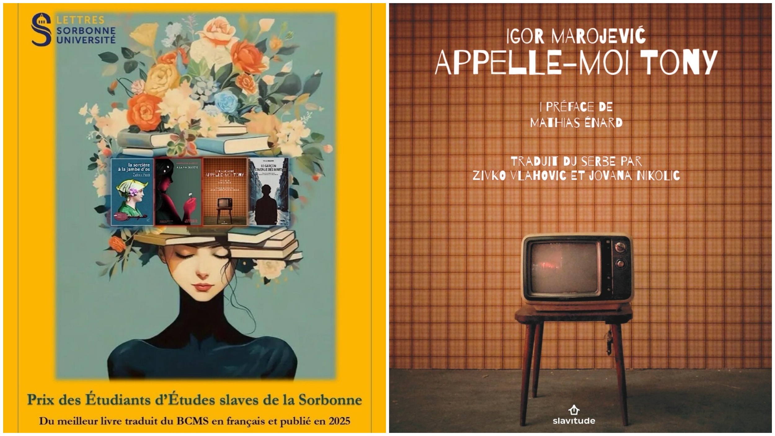 IGOR MAROJEVIĆ U NAJUŽEM IZBORU ZA NAGRADU STUDENATA SLAVISTIKE SA SORBONE, kombo