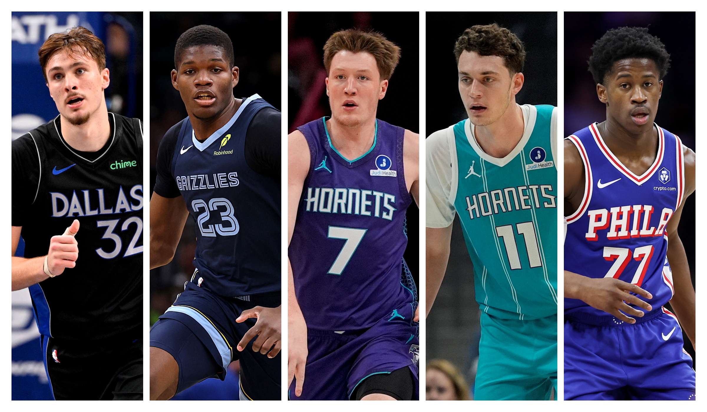 Cooper Flagg, Cedric Coward, Kon Knueppel, Ryan Kalkbrenner, VJ Edgecombe. To su NBA košarkaši. kombo