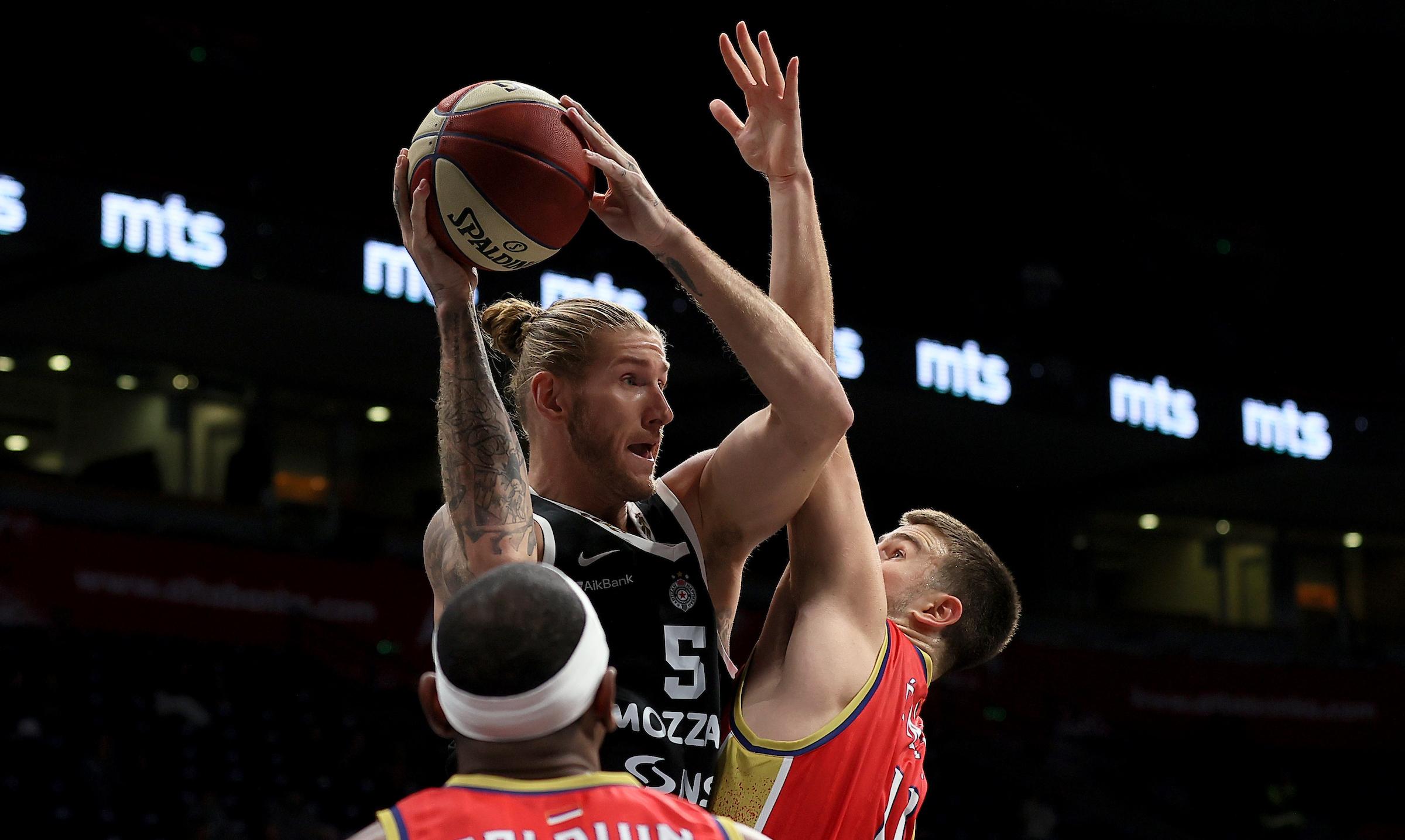 during ABA league basketball match between Partizan and Borac Cacak on October 26. 2025. in Belgrade, Serbia. Belgrade, Serbia. 26th Oct, 2025
(photo by Luka Milosavljevic/STARSPORT ©)