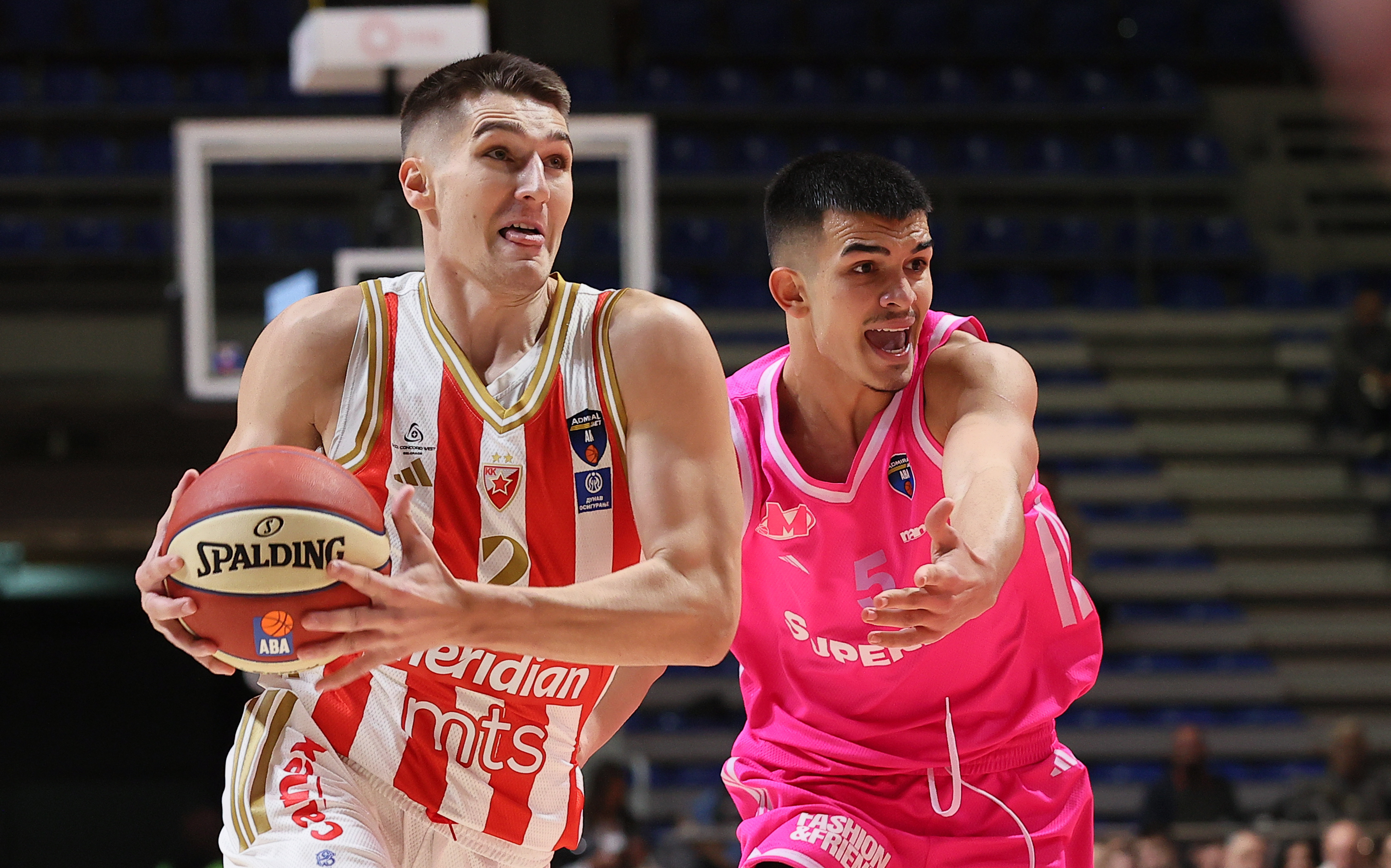 during basketball match between Crvena Zvezda v Mega Superbet in Belgrade, Serbia Round 4, AdmiralBet ABA League Season 2025/26 - Group B on 25.10.2025
(photo by Luka Milosavljevic/STARSPORT ©)