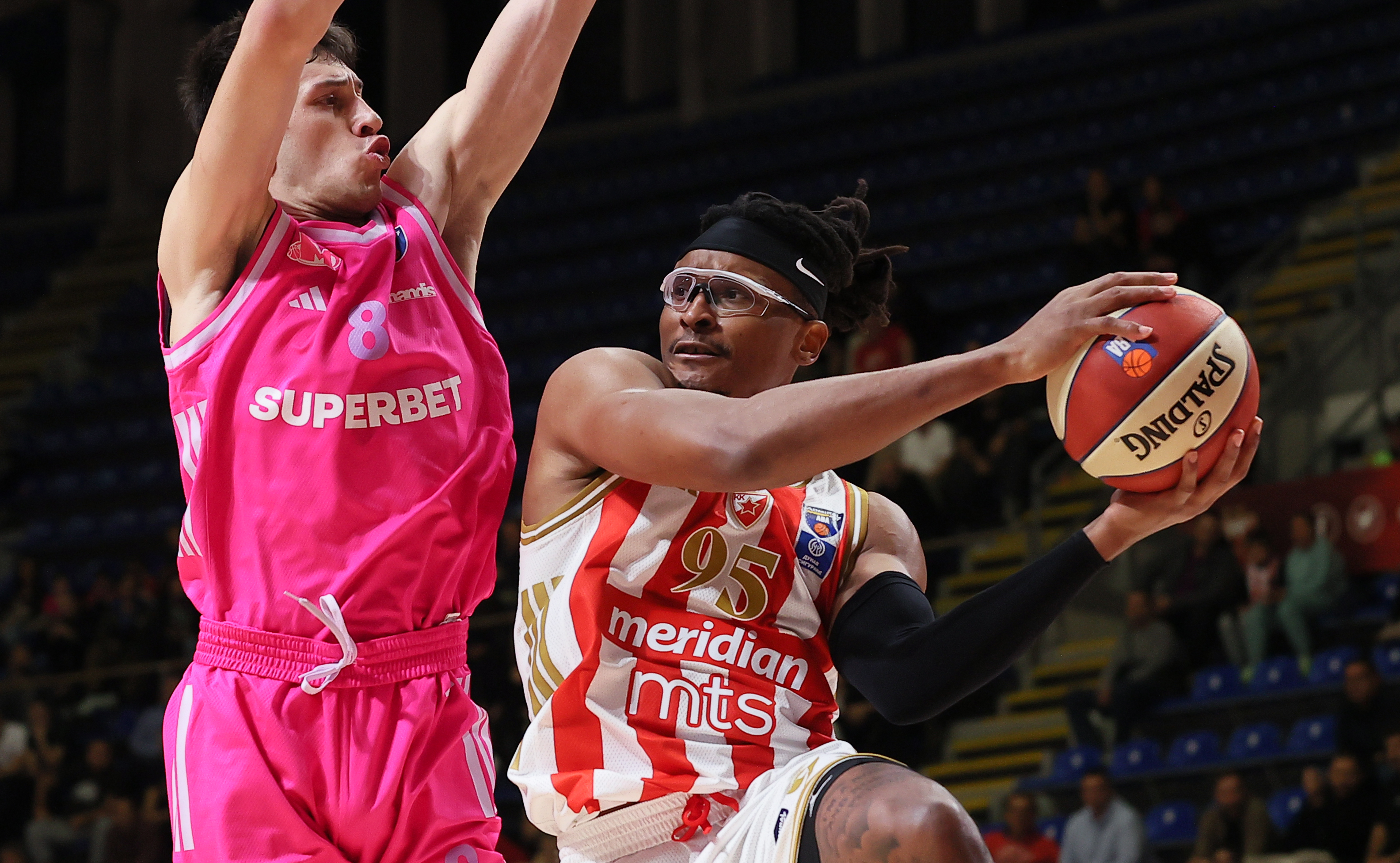 during basketball match between Crvena Zvezda v Mega Superbet in Belgrade, Serbia Round 4, AdmiralBet ABA League Season 2025/26 - Group B on 25.10.2025
(photo by Luka Milosavljevic/STARSPORT ©)