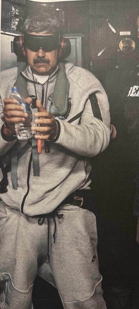 4-1-2026
Trump Shares Photo of Captured Venezuelan President Nicolás Maduro Blindfolded, Handcuffed on U.S. War Ship,Image: 1063193492, License: Rights-managed, Restrictions: , Model Release: no, Credit line: Truthsocial/PLANET / Planet / Profimedia