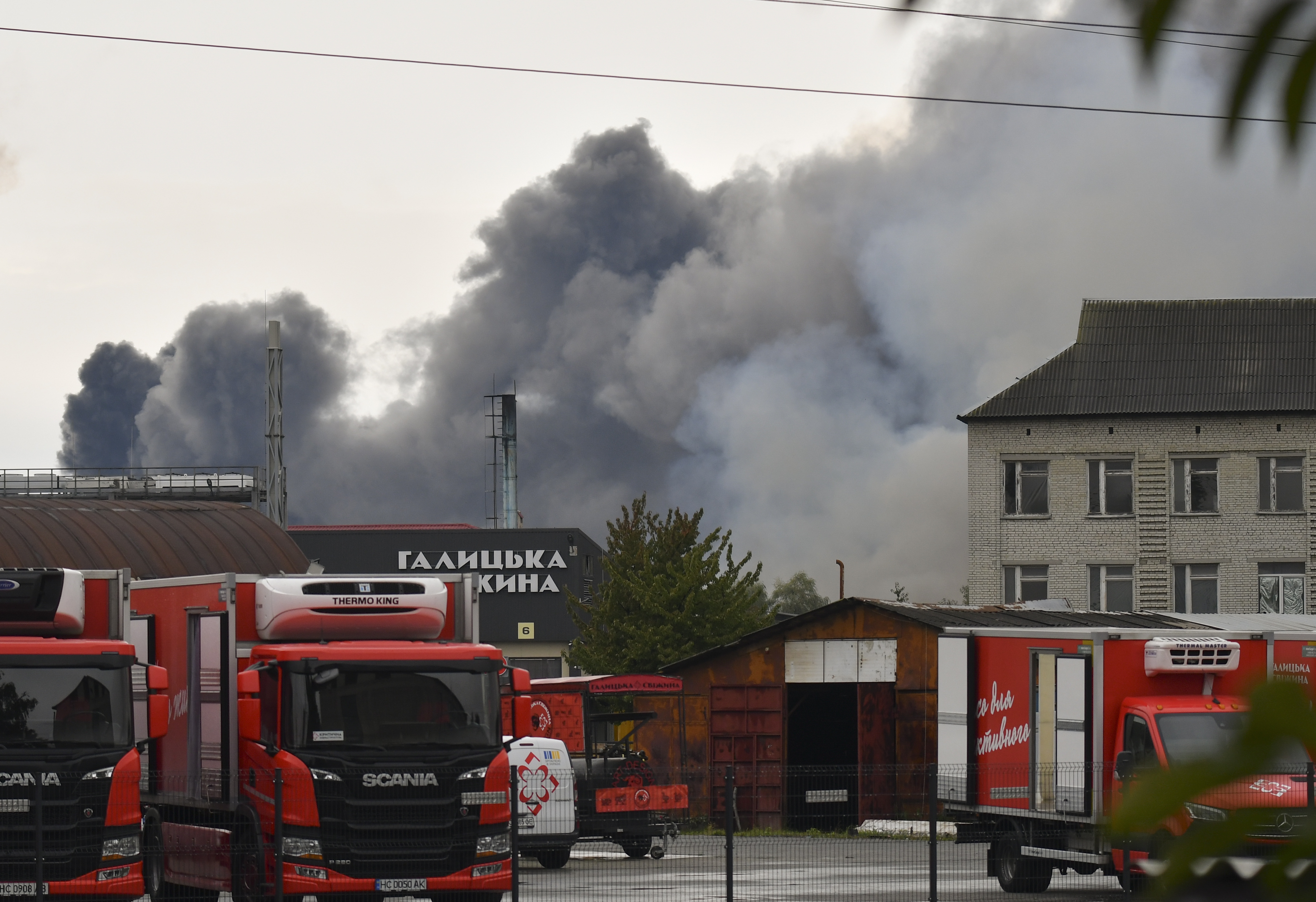 Aftermath of an overnight Russian combined shelling in Ukraine
