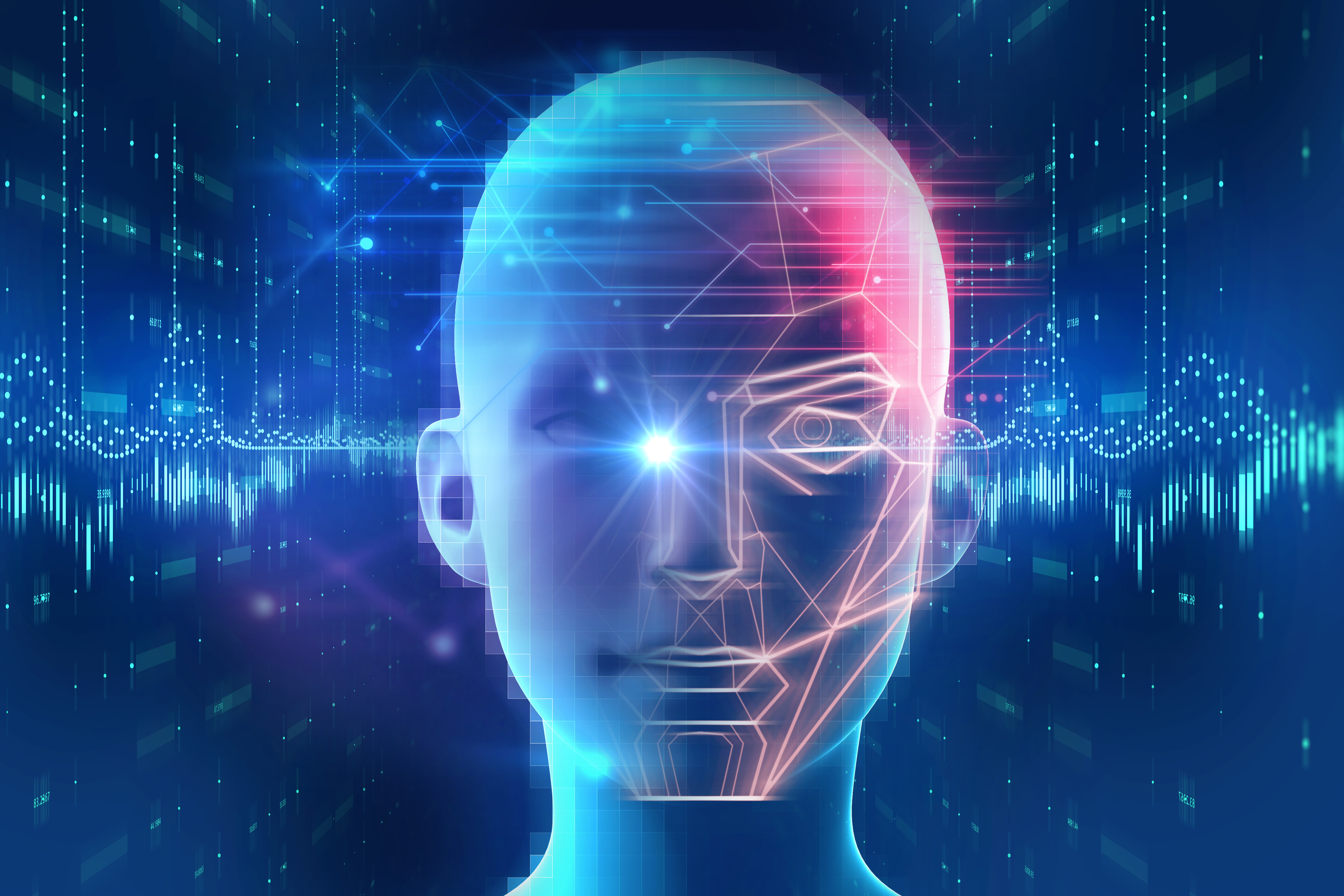 Face,Detection,And,Recognition,Of,Digital,Human,3d,Illustration.concept,Of