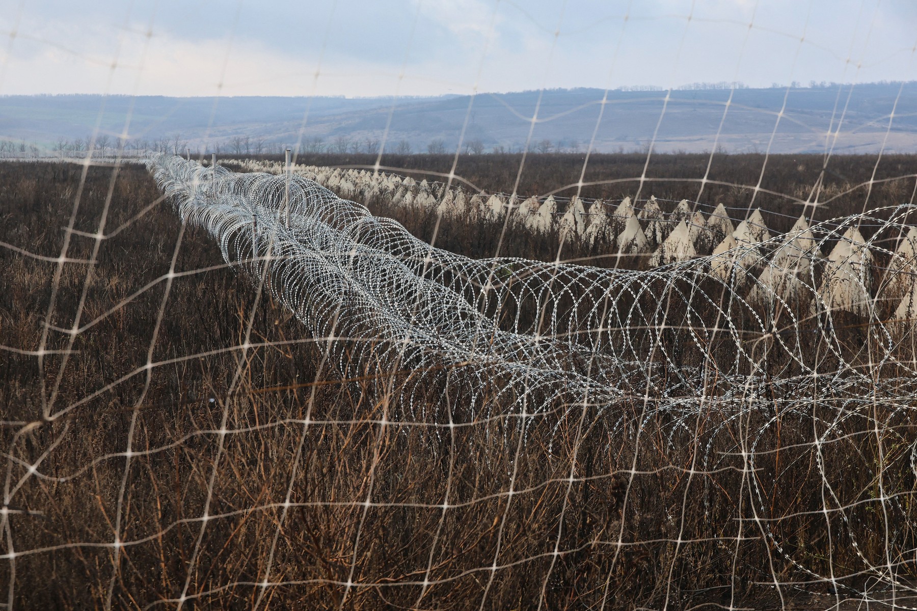 Anti-Drone Nets Installed In Kharkiv Region - Ukraine