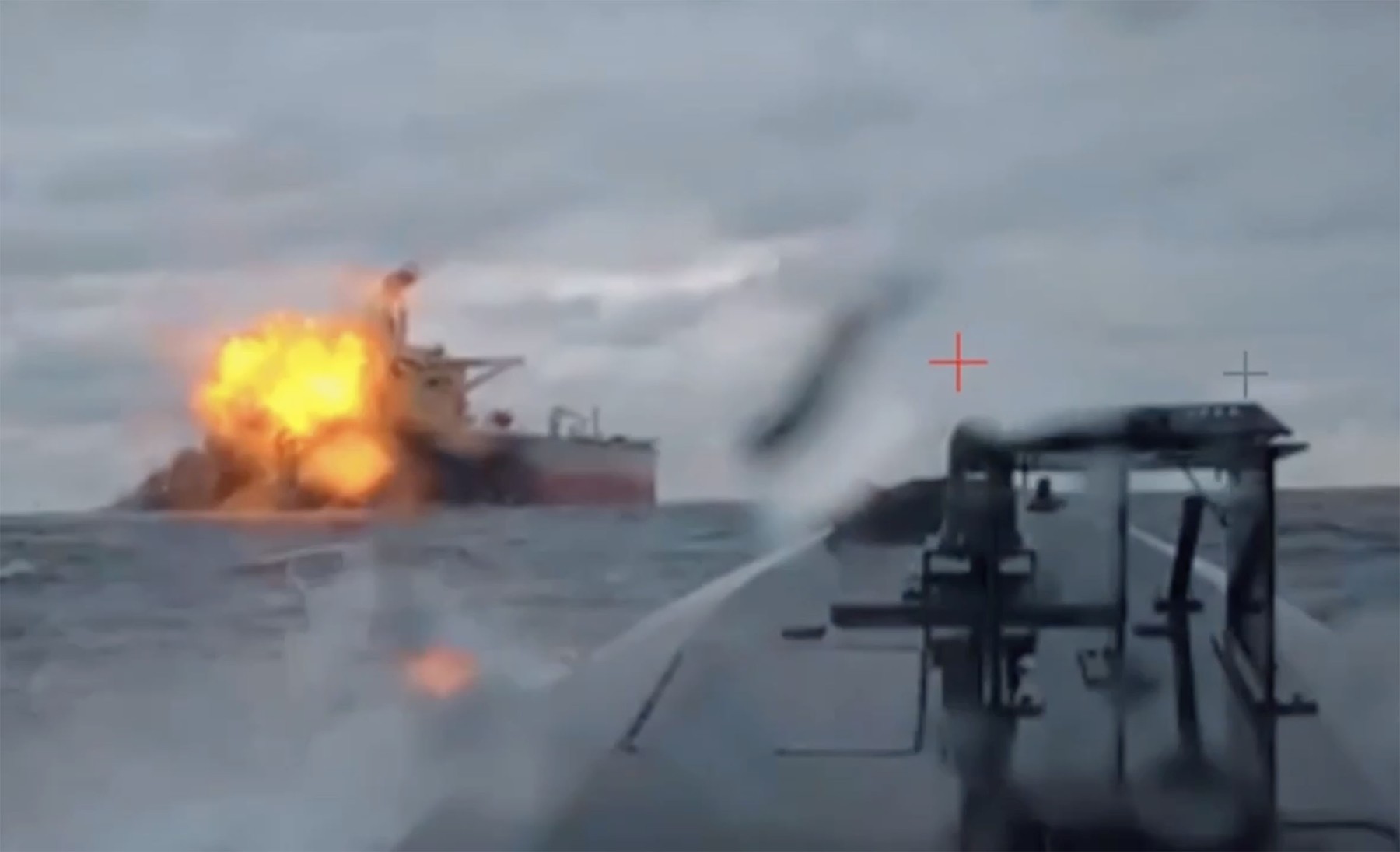 Ukraine strikes Russian shadow-fleet tanker in the Black Sea