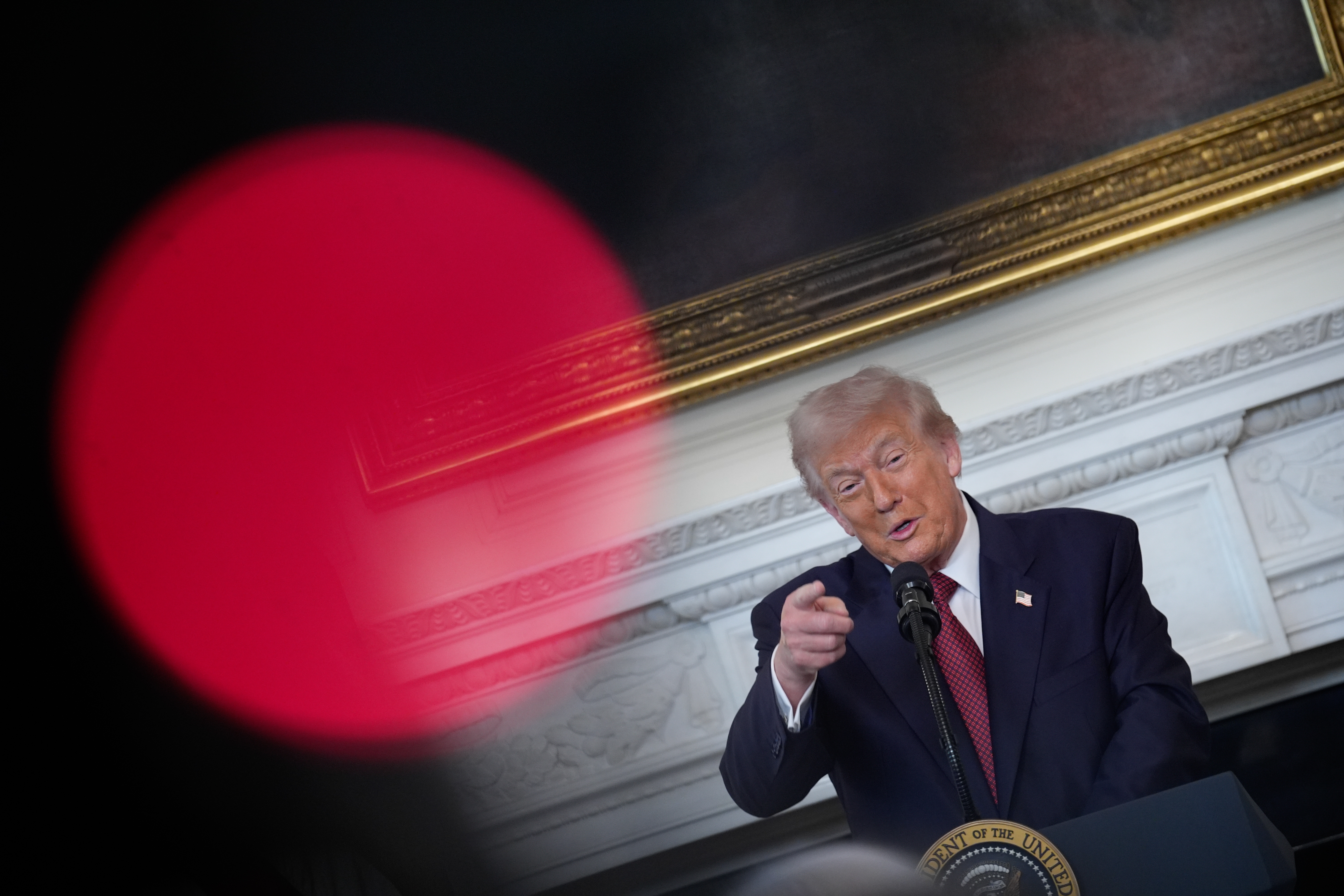 US President Trump meets with republican senators at the White House