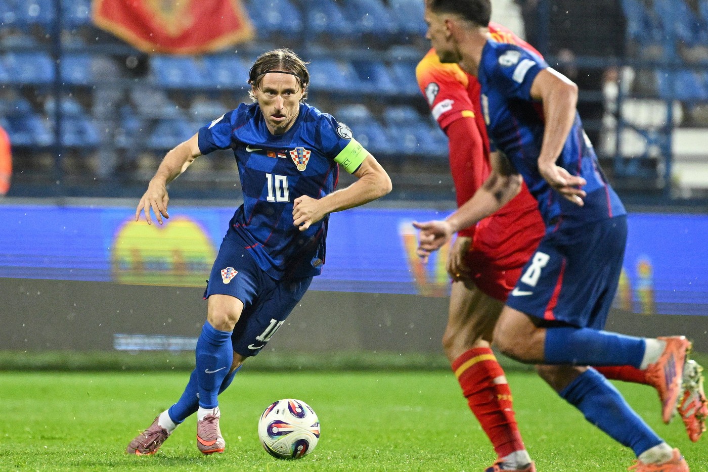 Podgorica, Montenegro, 171125. City Stadium. Football match of the 10th round of Group L of the European qualifiers for