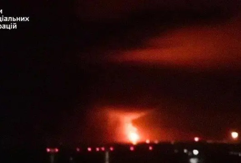 Napad na rafineriju Foto SSO Facebook