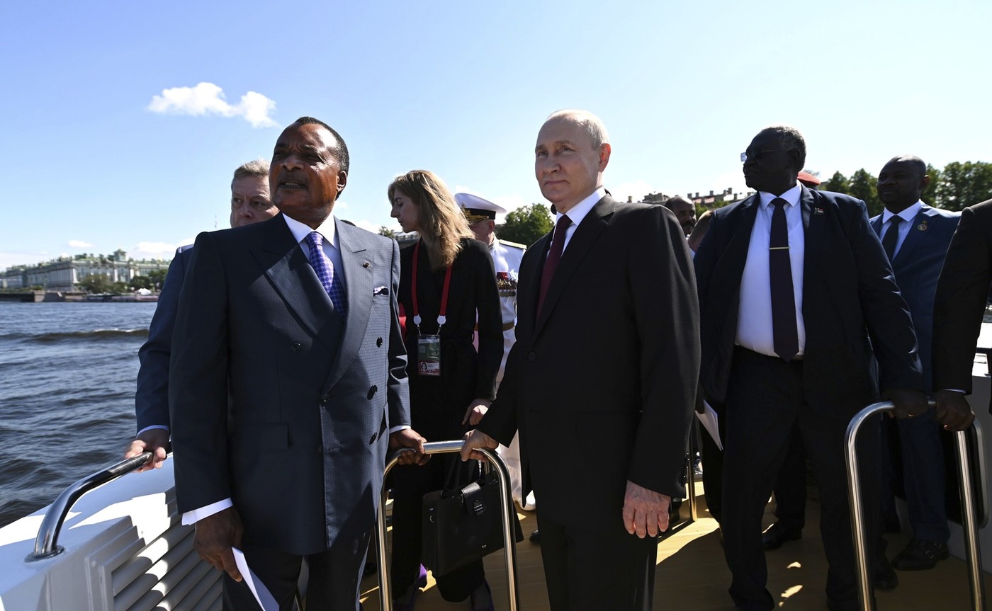 Russian President Putin Hosts African Leaders at the Navy Day Celebrations