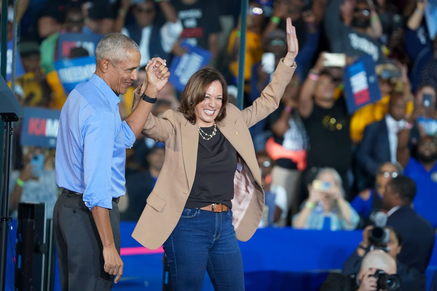 Kamala Harris campaign rally, Dekalb County, James R Hallford Stadium, Clarkston, GA, USA - 24 Oct 2024