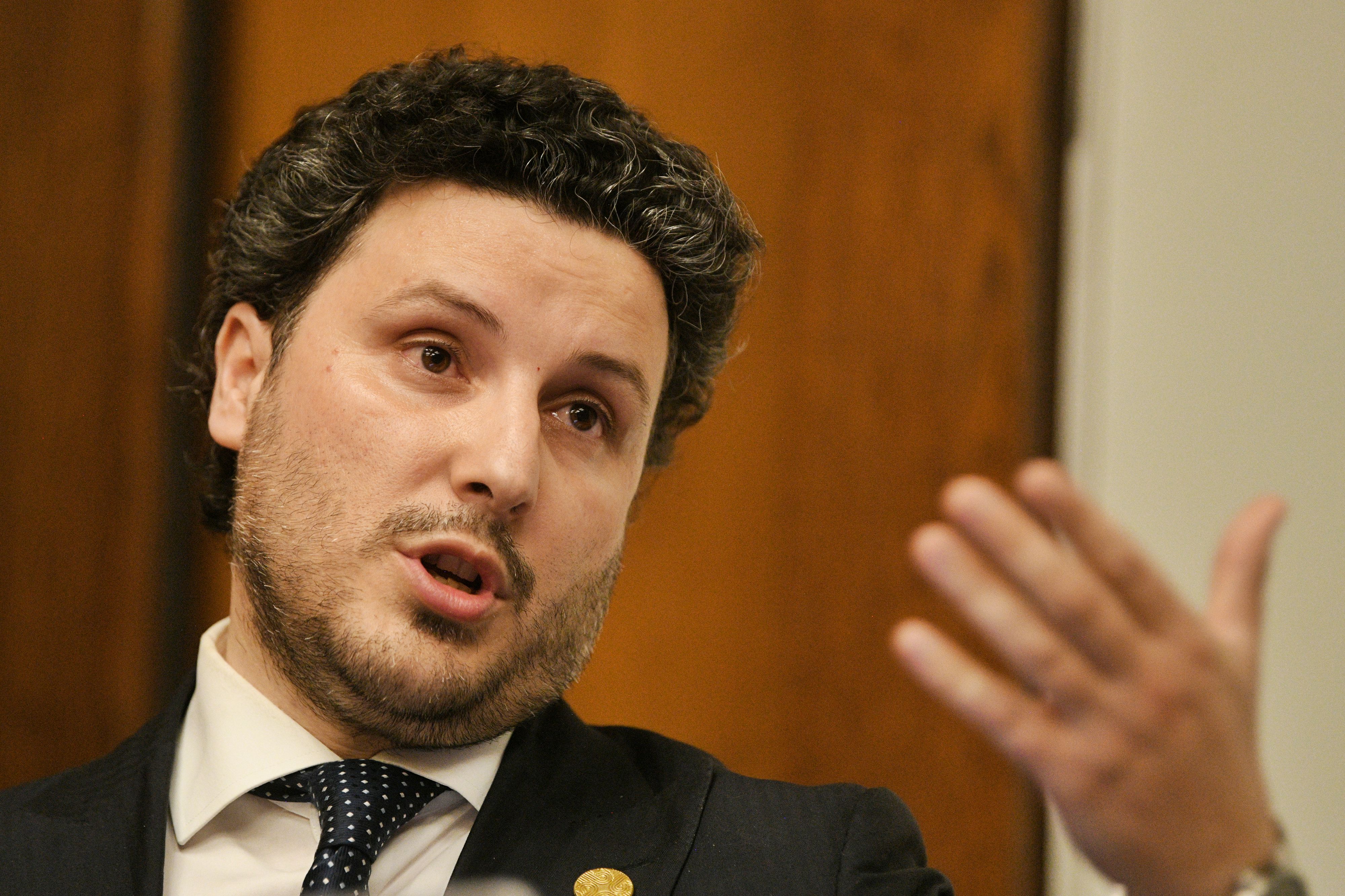 Beograd 17. april 2024. Promocija knjige Kritika globalne etike Dritana Abazovića u Kolarcevoj zadužbini Foto:Filip Krainčanić/Nova.rs