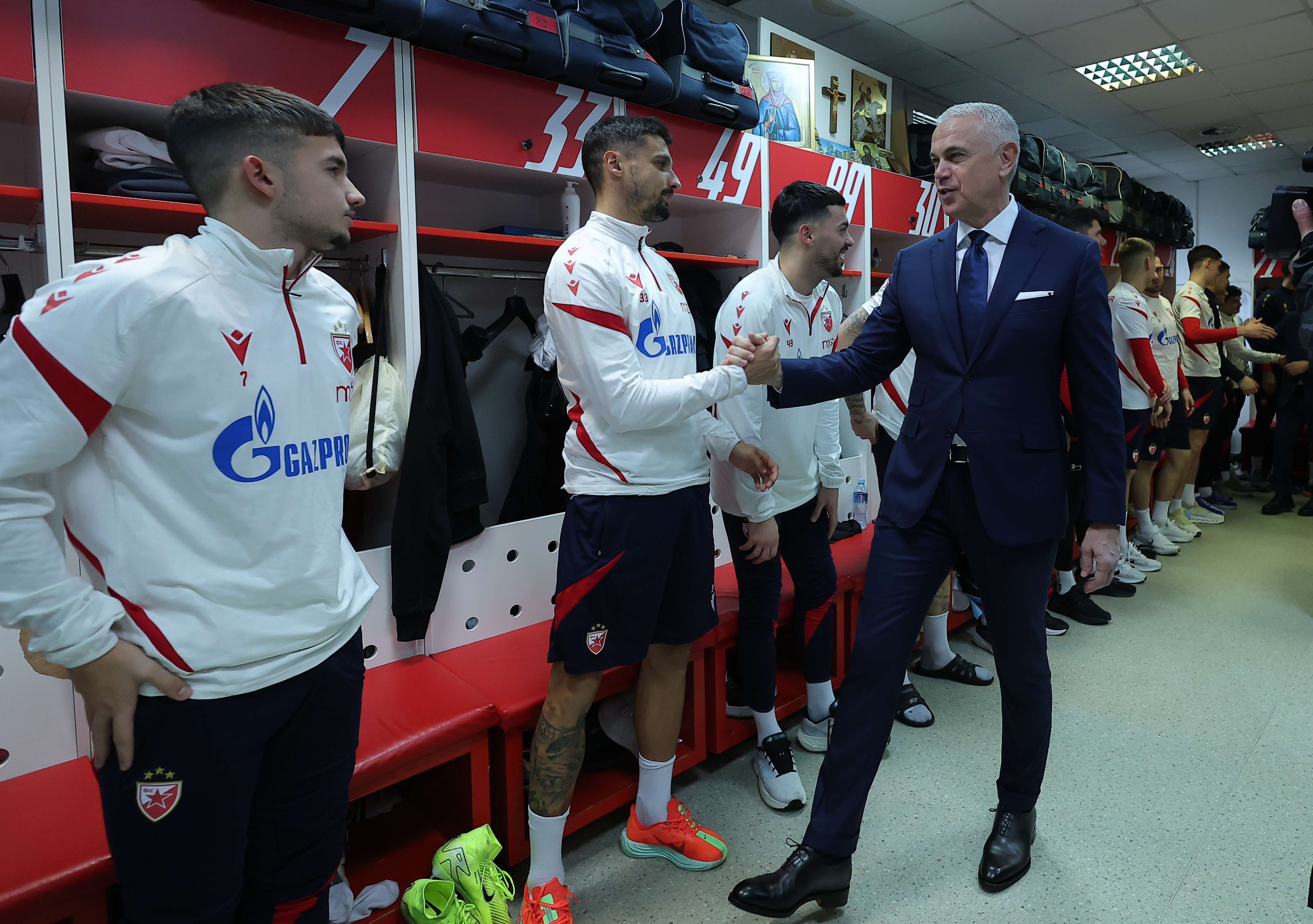 Belgrade, Serbia. 3. Jan, 2026. Crvena Zvezda's  on January 3. 2026. in Belgrade, Serbia.
(photo by Pedja Milosavljevic/STARSPORT ©)