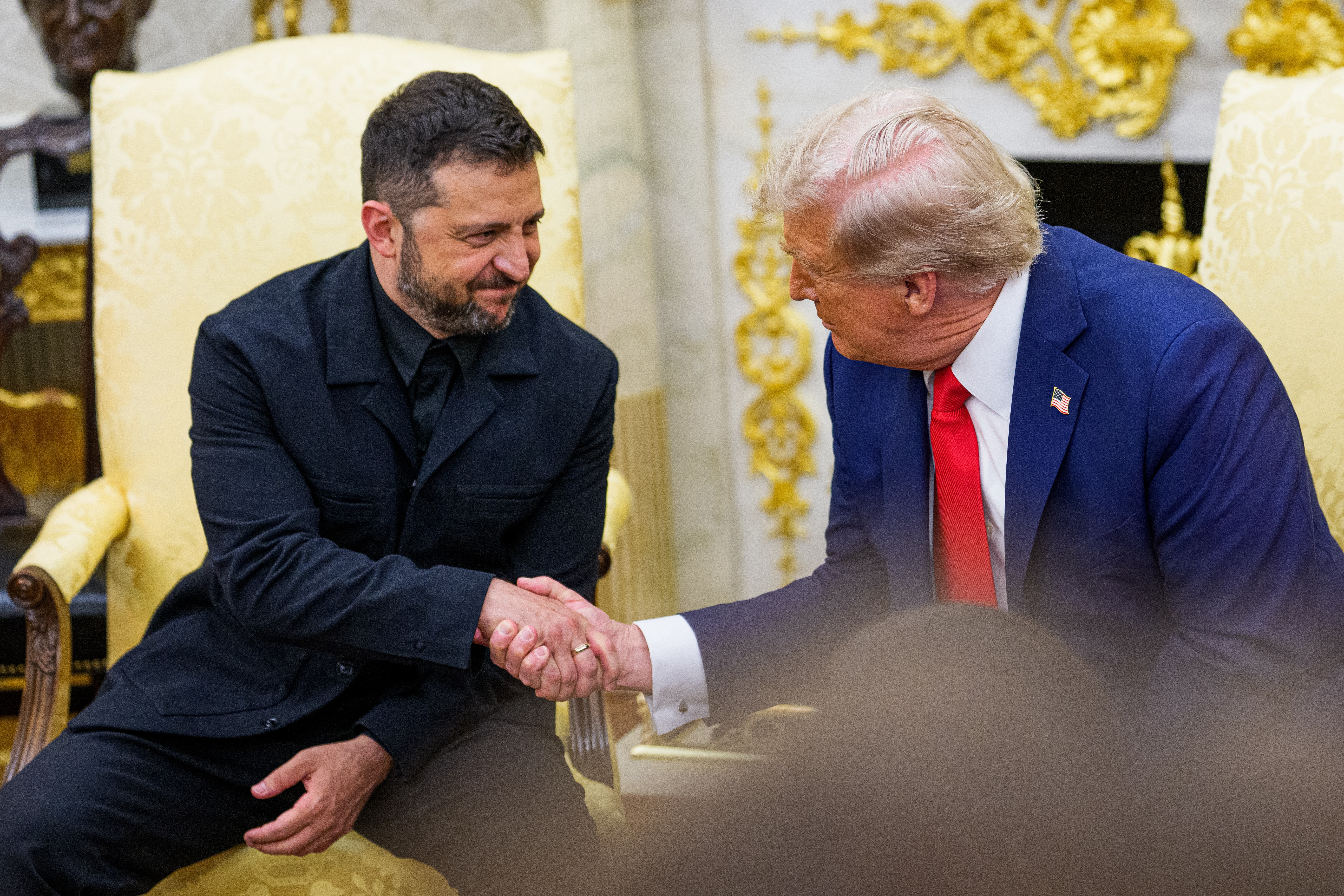 US President Trump meets Ukraine's President and European leaders at White House