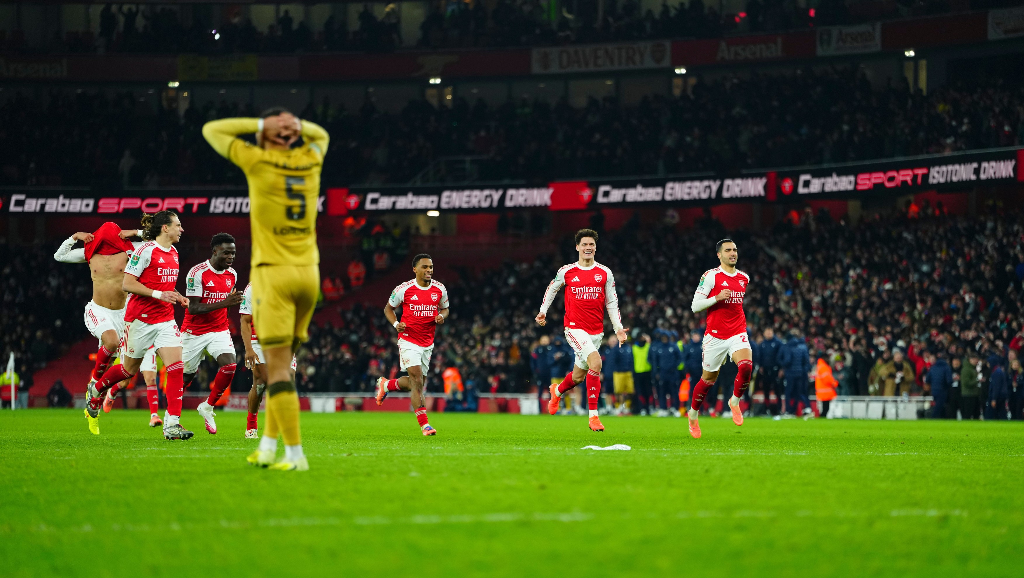 Arsenal v Crystal Palace, EFL Carabao Cup, Quarter Final, Football, Emirates Stadium, London, UK - 23 Dec 2025