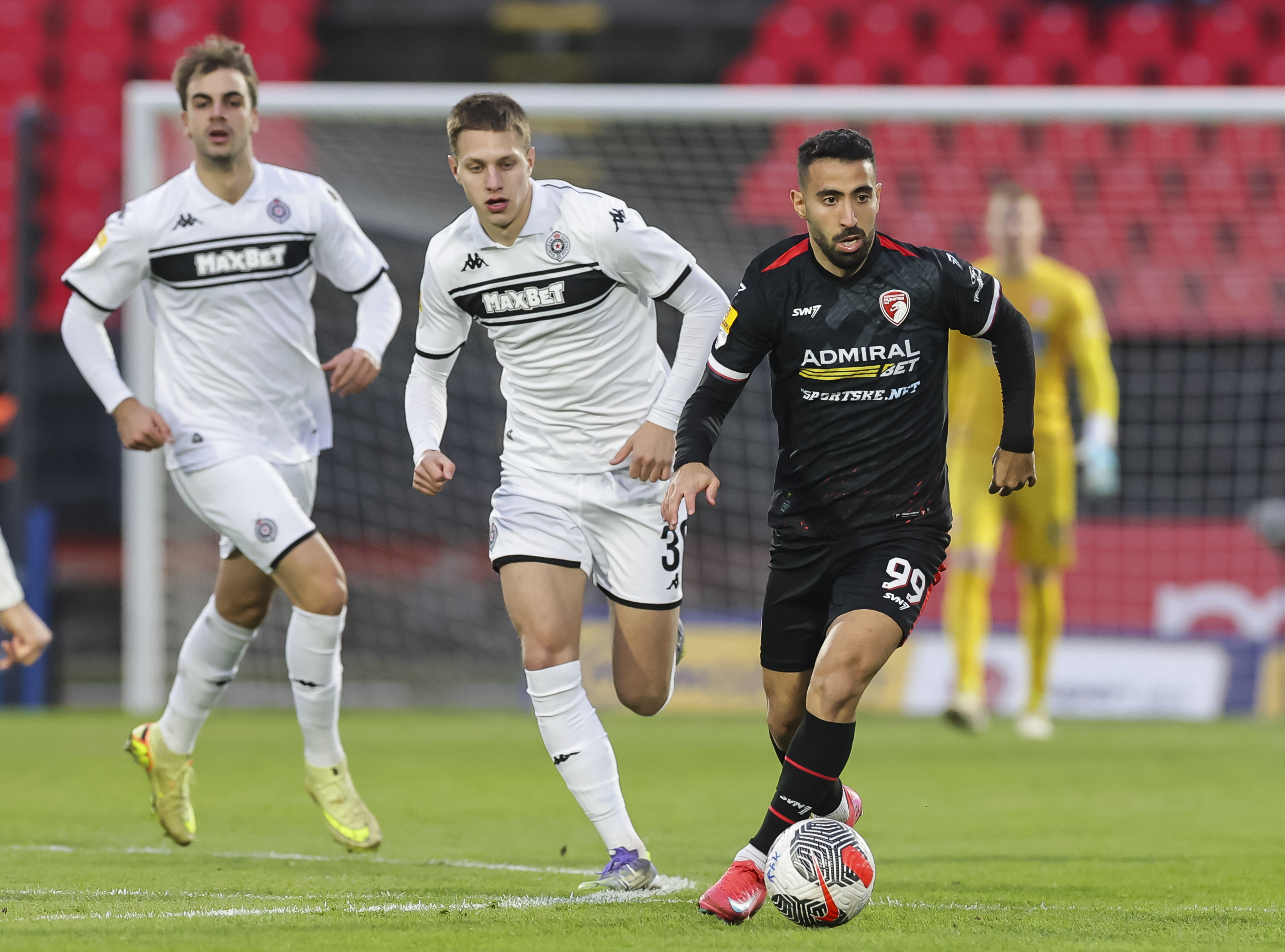 during the Mozzart Super Liga 2025/2026 match between Radnicki 1923 and Partizan at stadium Cika Daca on December 07, 2025 in Belgrade, Serbia. (Photo by Srdjan Stevanovic/Starsport.rs ©)