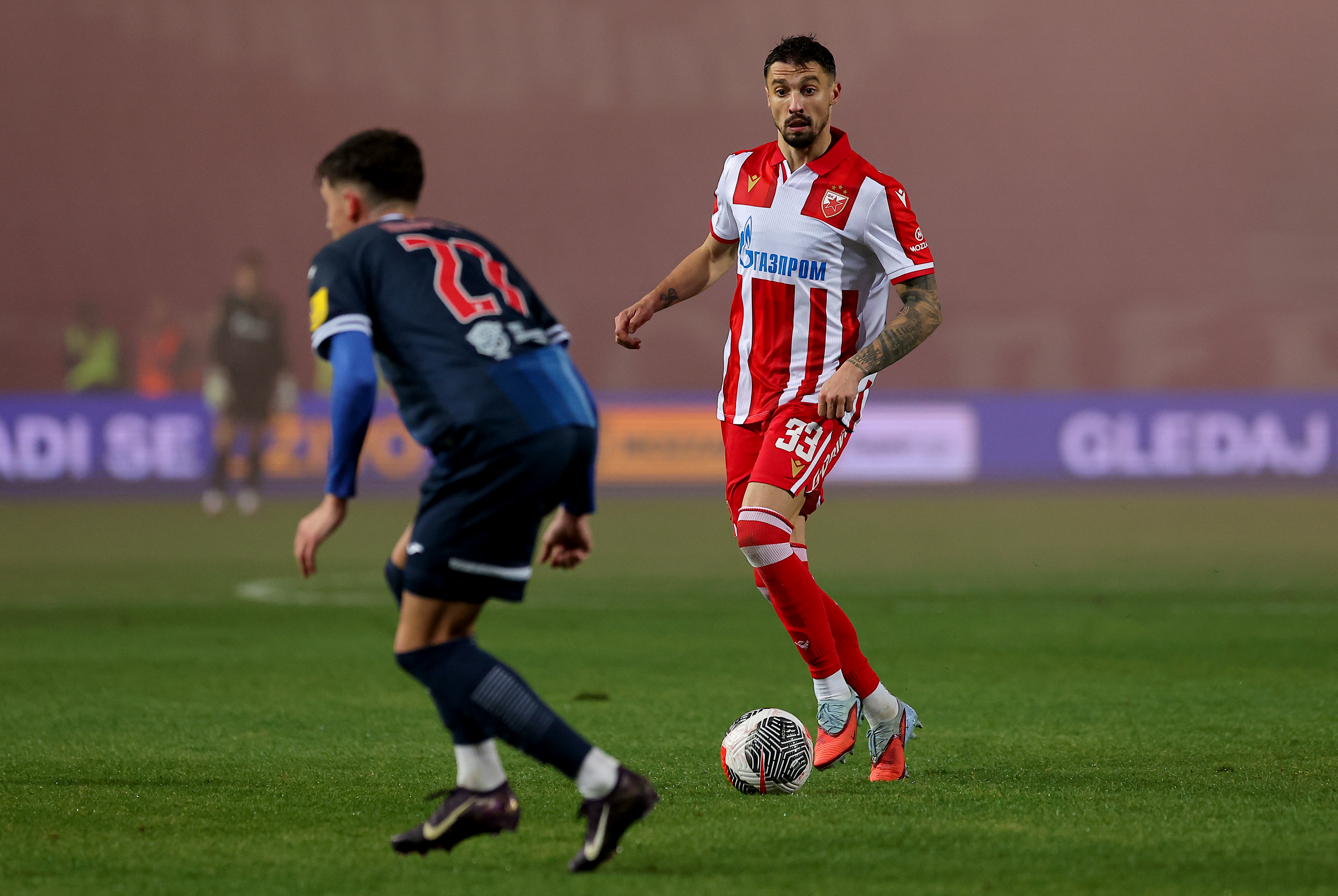 during Crvena Zvezda v Vojvodina football match of Mozzart Bet Super Liga 2025/2026 round 18 on December 7. 2025. in Belgrade, Serbia.
(photo by Luka Milosavljevic/STARSPORT ©)