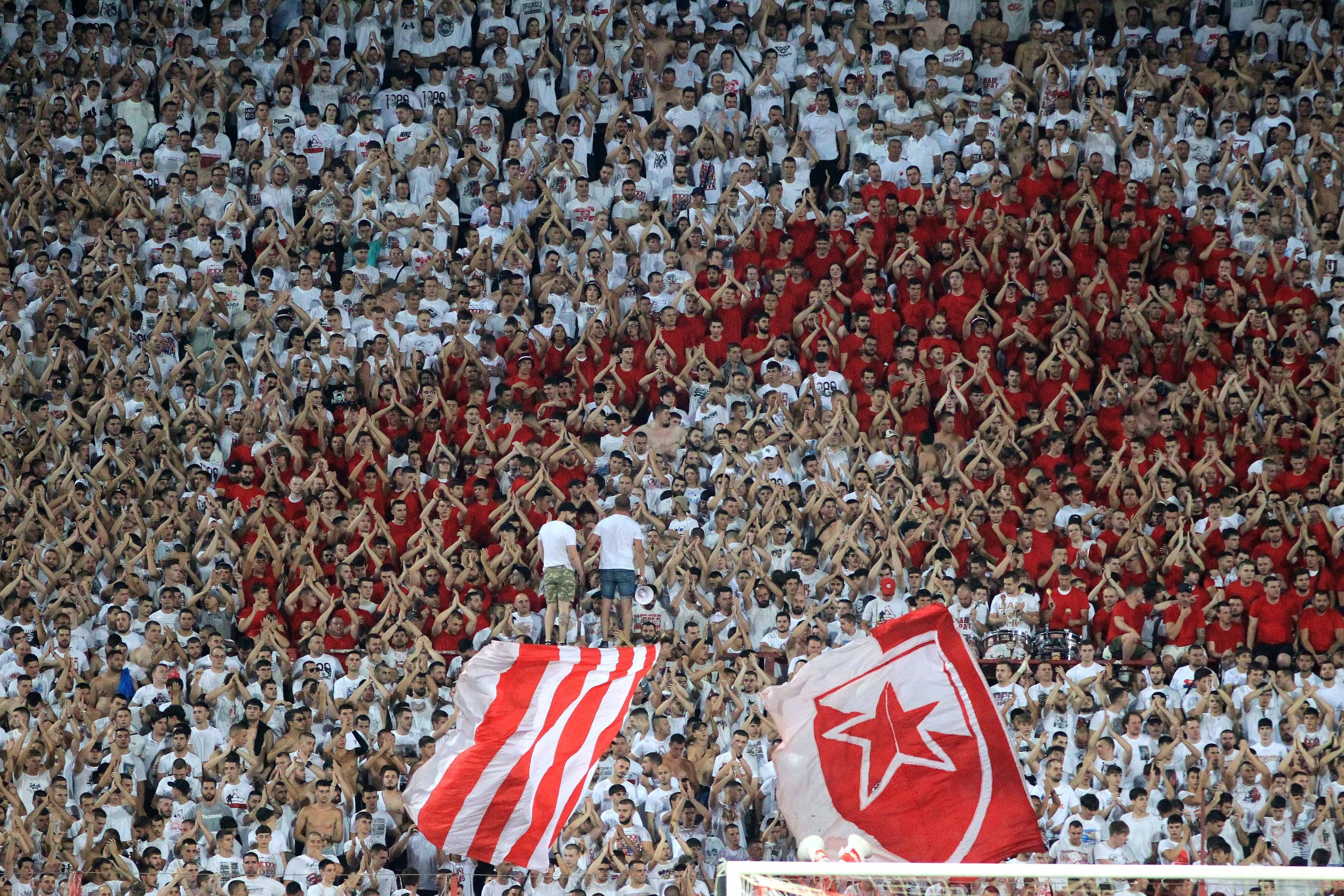 Football UEFA Champions League Crvena Zvezda v Lech Poznan Third qualifying round, 2nd leg