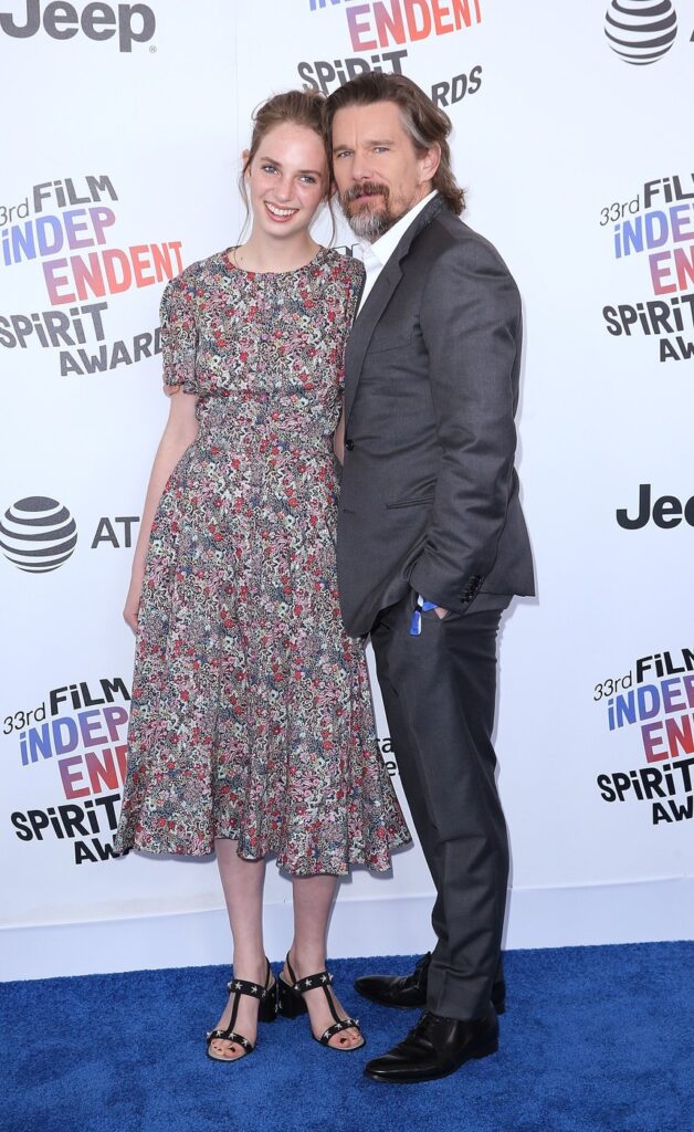 Maya Thurman Hawke, Ethan Hawke
33rd Film Independent Spirit Awards, Arrivals, Los Angeles, USA - 03 Mar 2018,Image: 364970427, License: Rights-managed, Restrictions: , Model Release: no, Credit line: