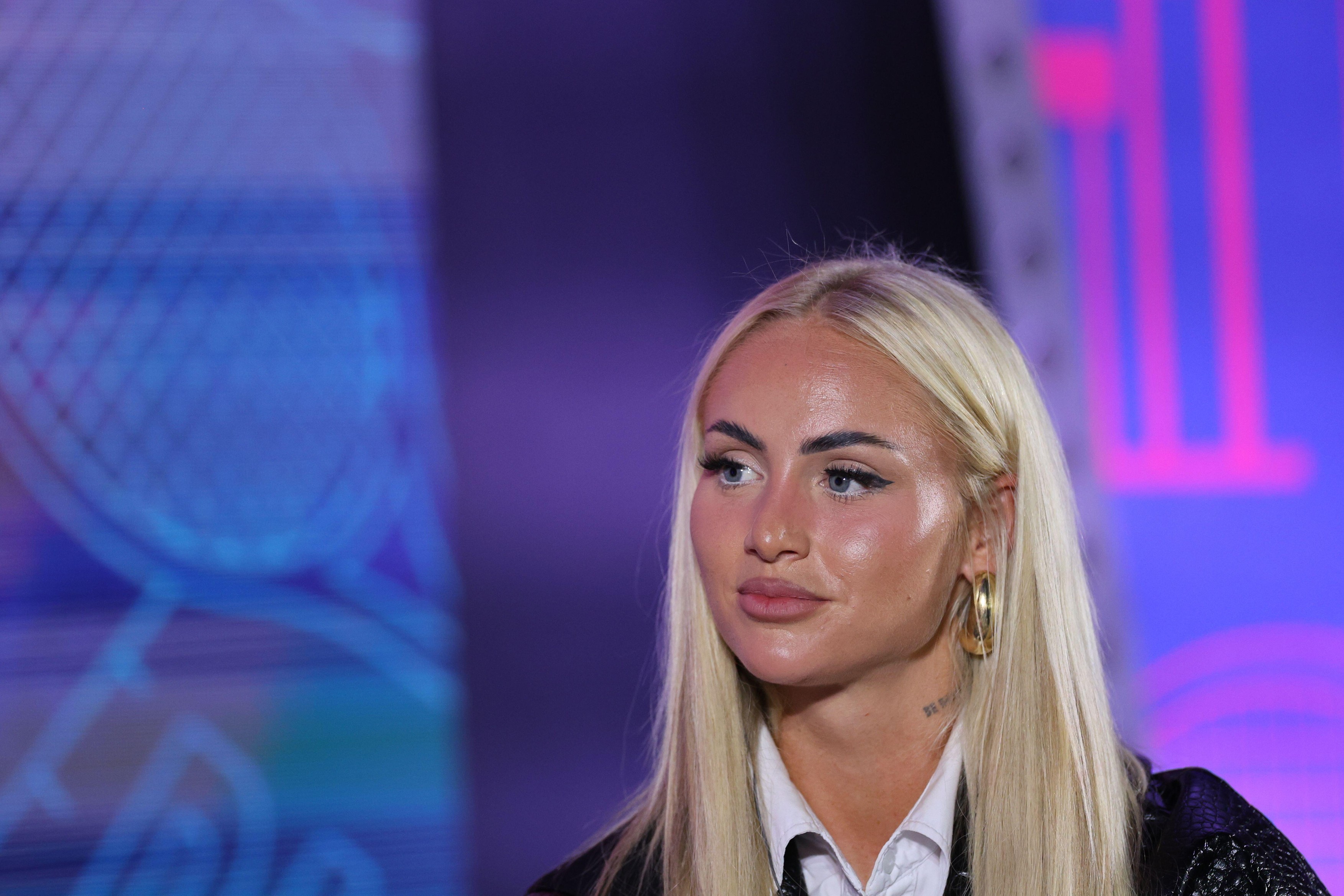Trento, Italy. 12th Oct, 2025. Il Festival dello Sport in Trento, Italy on October 12, 2025. Switzerland Football Player Alisha Lehmann attends the event. during Il Festival dello Sport, Sport Events in Trento, Italy, October 12 2025 Credit: Independent P