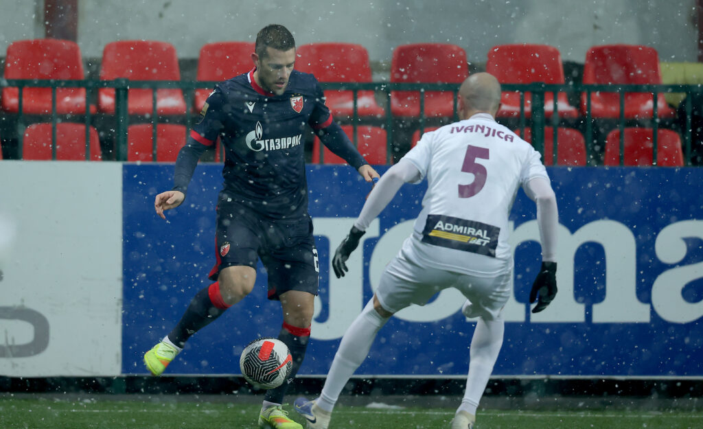 Ivanjica, Serbia. 23th Nov, 2025. Crvena Zvezda's  during Serbian Superleague football match between Crvena Zvezda (Red Star) and Javor on October 26. 2025. in Nis, Serbia.
(photo by Pedja Milosavljevic/STARSPORT ©)