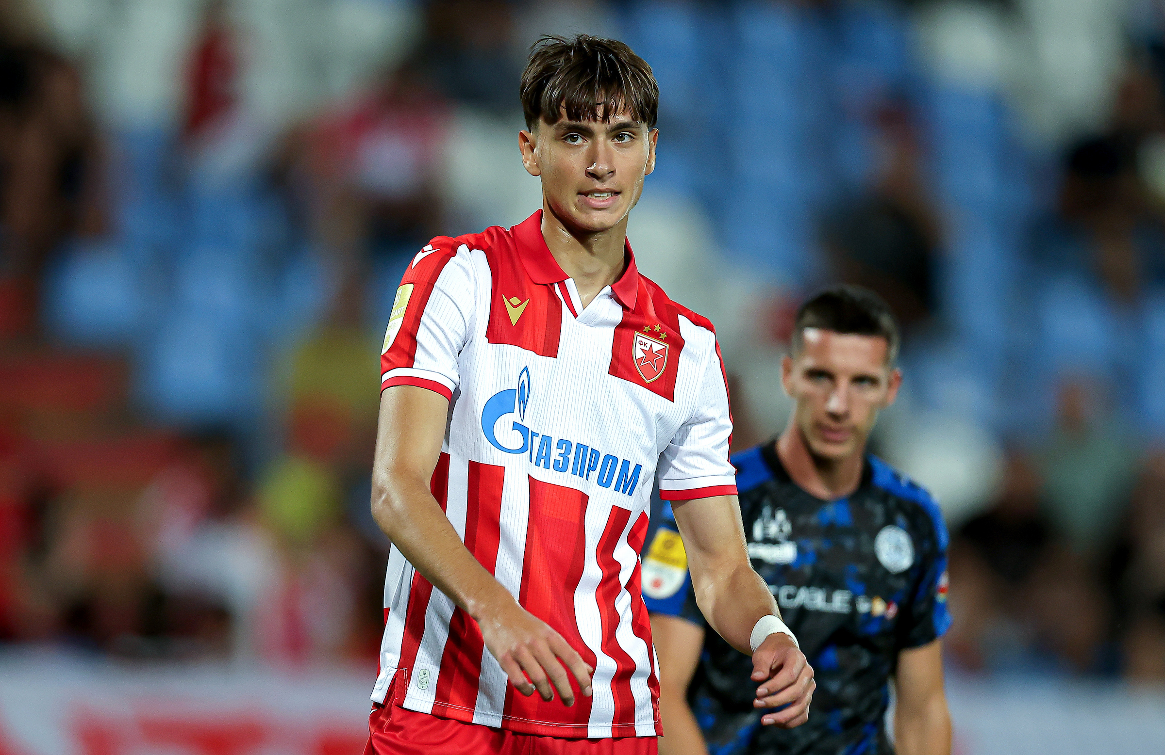 Aleksa Damjanovic during Serbian Superleague football match between Crvena Zvezda (Red Star) and TSC on August 9. 2025. in Belgrade, Serbia.
(photo by Pedja Milosavljevic/STARSPORT ©)