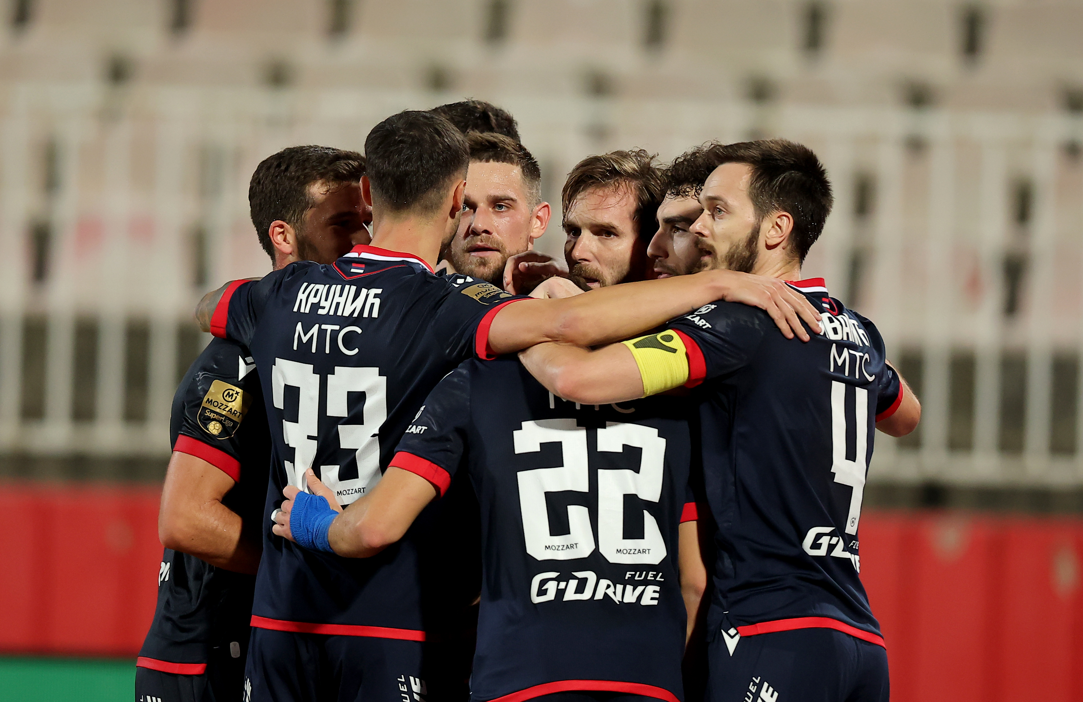 Novi Sad, Serbia. 30th Oct, 2025. Crvena Zvezda's  during Serbian Superleague football match between Crvena Zvezda (Red Star) and Vojvodina on October 30. 2025. in Novi Sad, Serbia.
(photo by Pedja Milosavljevic/STARSPORT ©)
