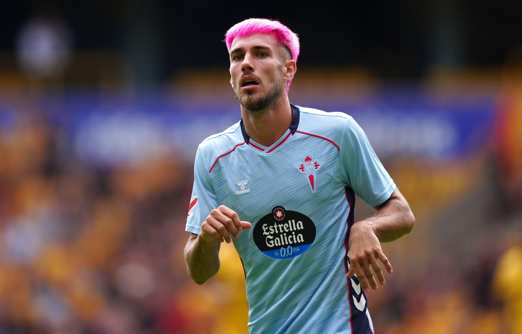 Celta Vigo's Oscar Mingueza during the pre-season friendly match at Molineux Stadium, Wolverhampton. Picture date: Saturday August 9, 2025.