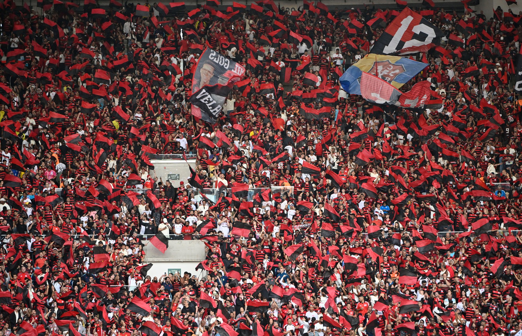 Rio de Janeiro-Brazil, October 19, 2025 Brazilian Football Championship. Match between the teams of Flamengo and Palmeiras at the Maracanã stadium