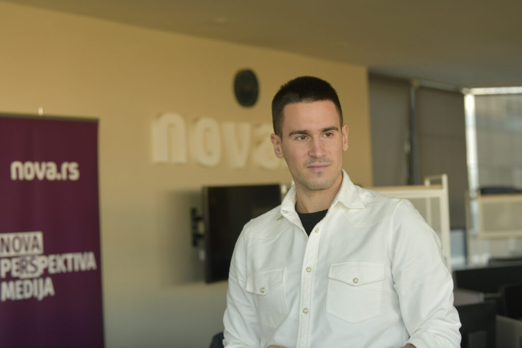 Beograd 22.10.2024 Đorđe Đoković poseta redakcije Nova rs ..intervju