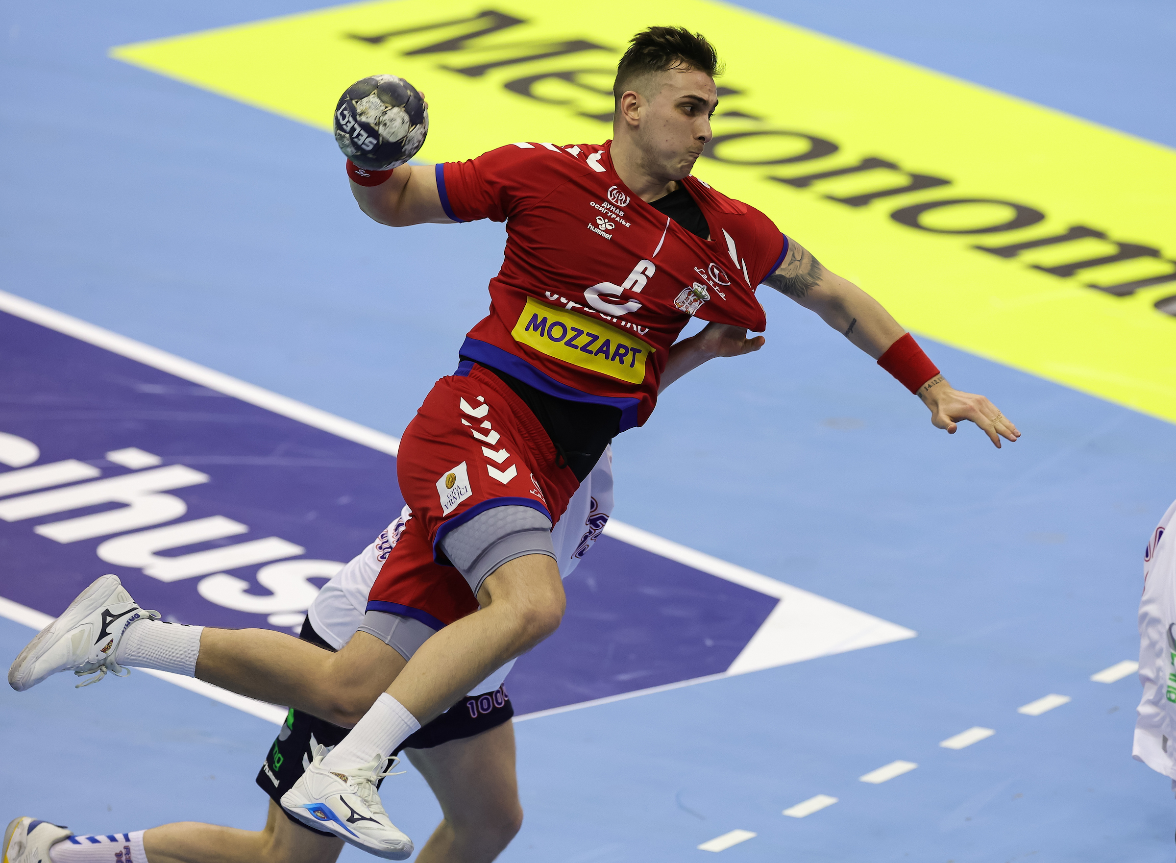 Uros Borzas during the EHF EURO 2024 qualifiers match between Serbia and Norway at SPENS Hall on March 09, 2023 in Novi Sad, Serbia. (Photo by Srdjan Stevanovic/Starsport.rs ©)