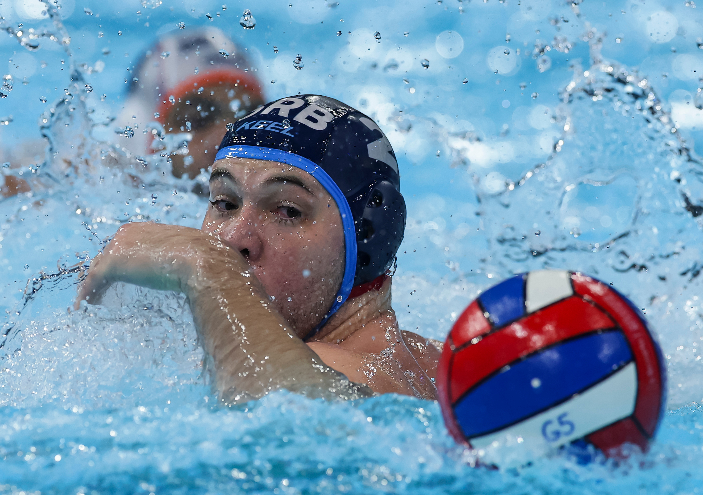 Dusan Mandic of Serbia during the European Water Polo Championships 2026 at Belgrade Arena on January 10, 2026 in Belgrade, Serbia. (Photo by Srdjan Stevanovic/Starsport.rs ©