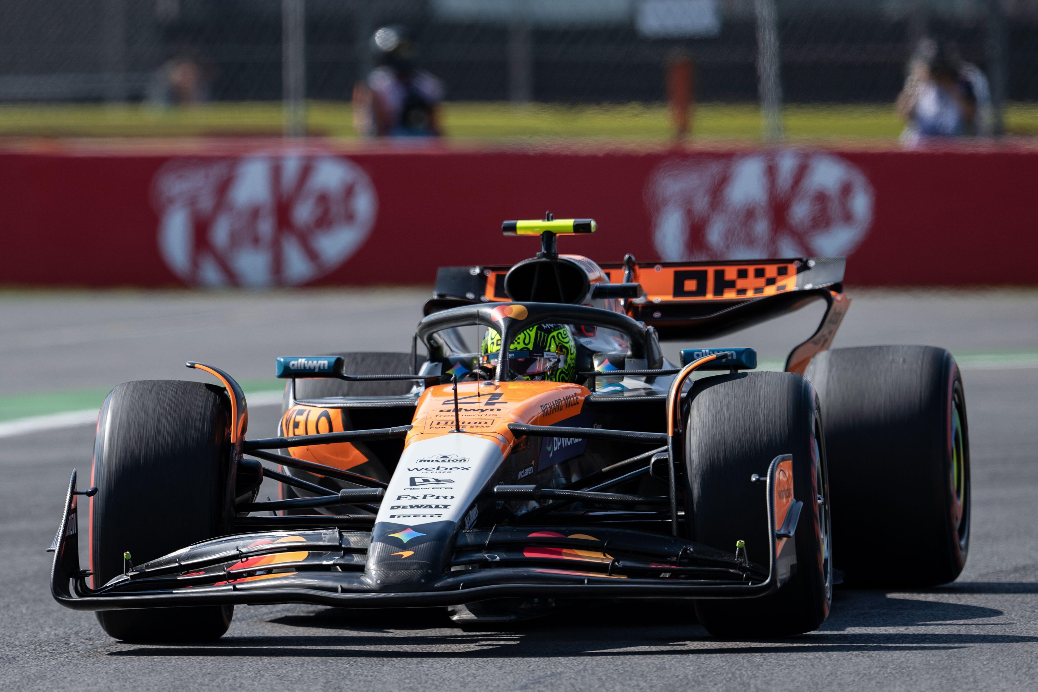 Lando Norris driving McLaren MCL39 during F1 Grand Prix of Mexico at Autodromo Hermanos Rodriguez on October 26, 2025 in Mexico City, Mexico.