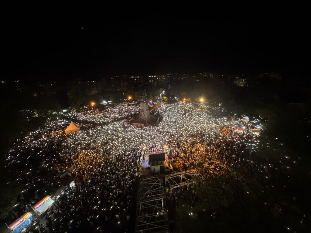 Kraljevo, 16.04.2025. Protest u Kraljevu  "Pumpaj, pumpaj, Ibar vodo",16 minuta tišine, tišina  Foto: Vladislav Mitić/Nova.rs