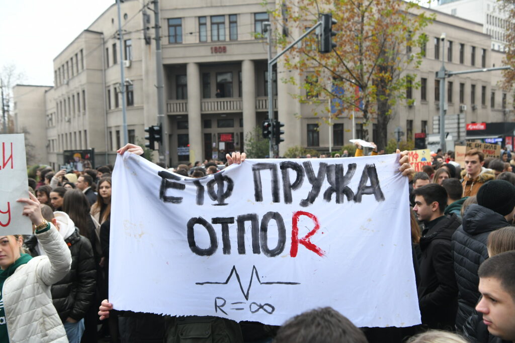 Beograd 11.12.2024. Pravni fakultet  u Beogradu, blokada, studenti Foto: Amir Hamzagič/Nova.rs